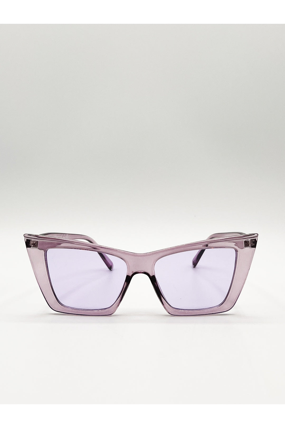 Purple Purple Oversized Cateye Sunglasses