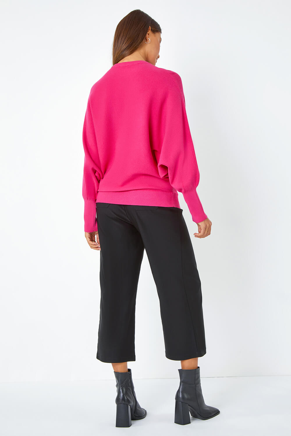 Pink Diamante Embellished Heart Print Jumper, Image 4 of 5