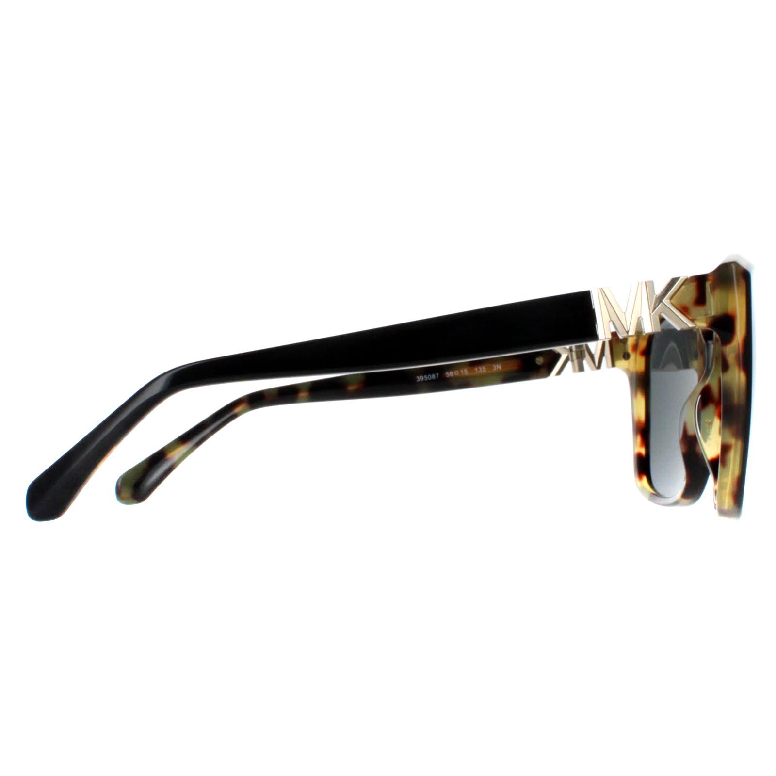 Black Square Bi Layer Black and Amber Tortoise Dark Grey MK2201 Malia, Image 4 of 4