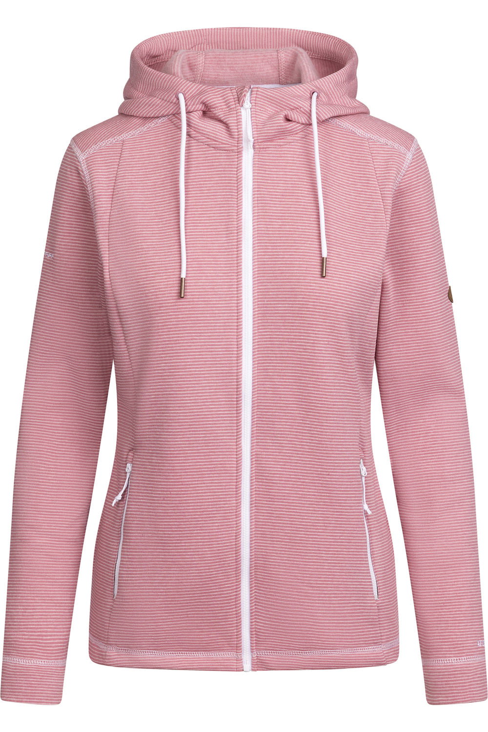 Pink Rootless Stripe Marl AT200 Fleece Jacket, Image 1 of 2