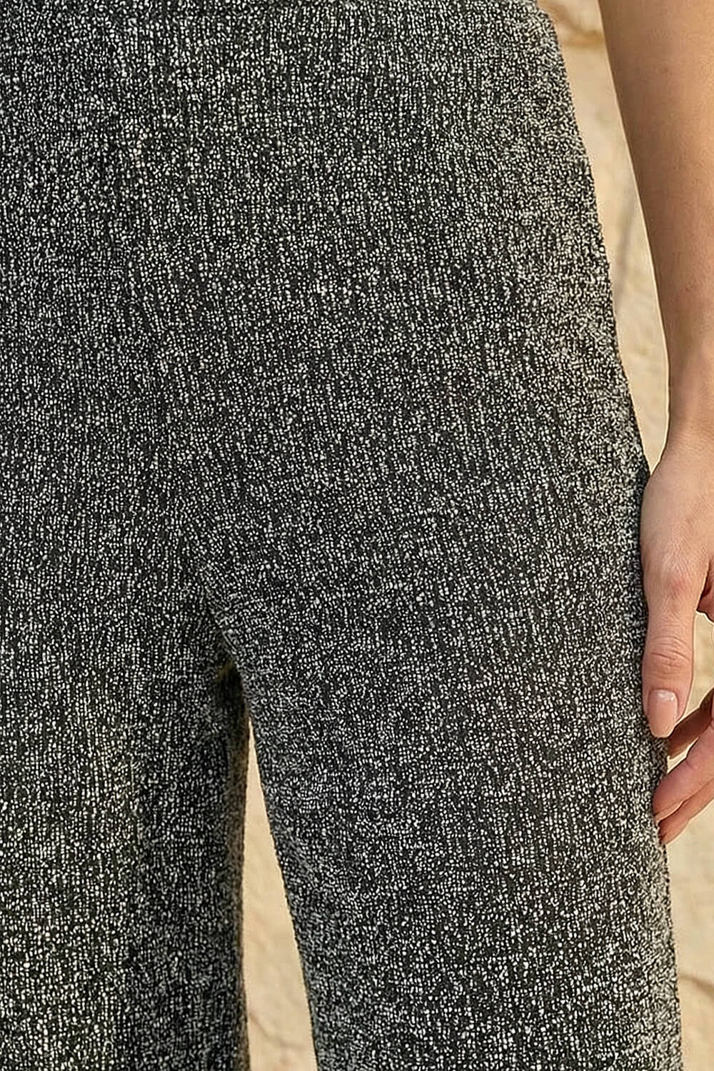 Grey Salt & Pepper Stretch Trouser, Image 5 of 5