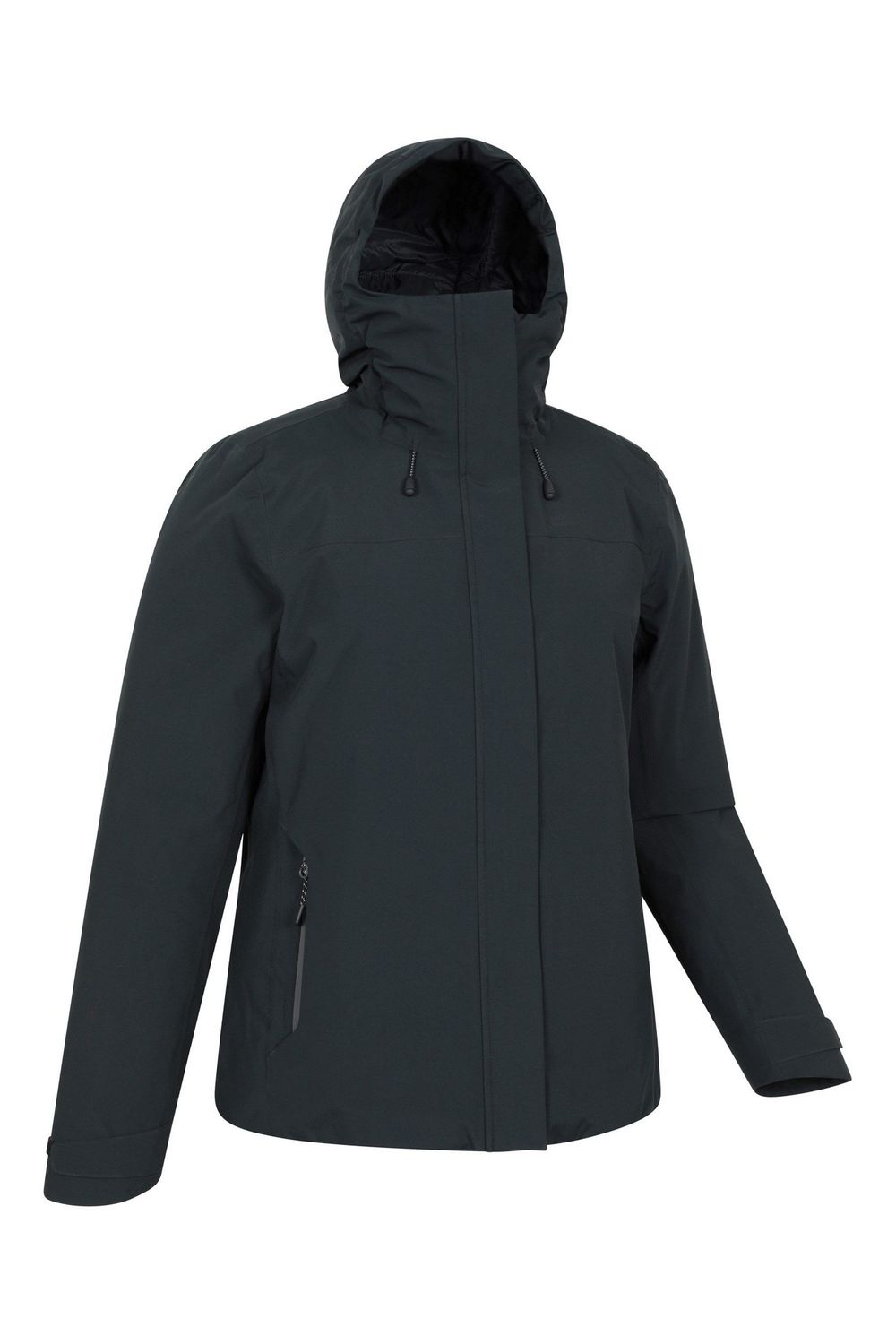 Black Mallory Short Waterproof Padded Jacket, Image 5 of 5