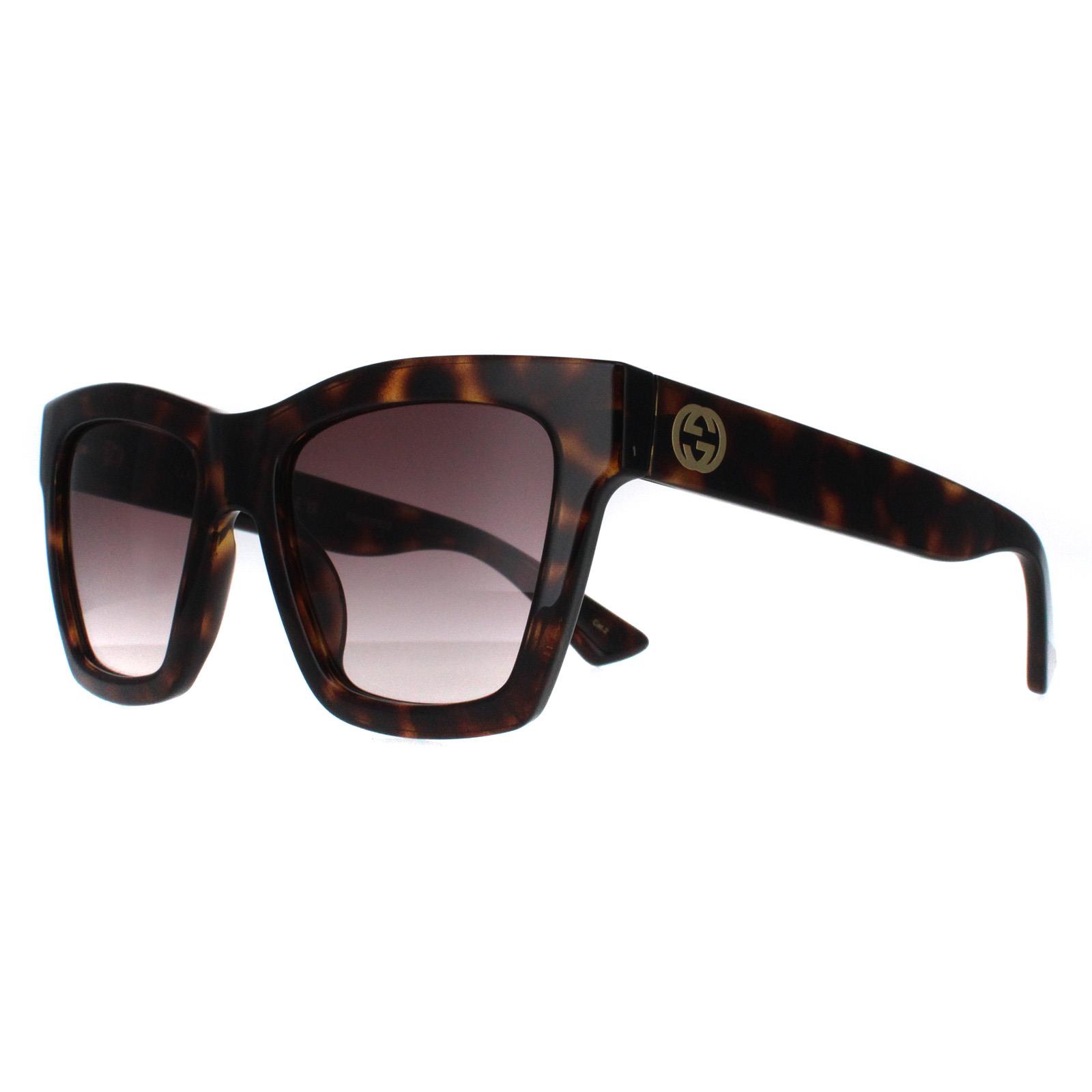 Brown Square Havana Brown Gradient GG1714S, Image 2 of 6