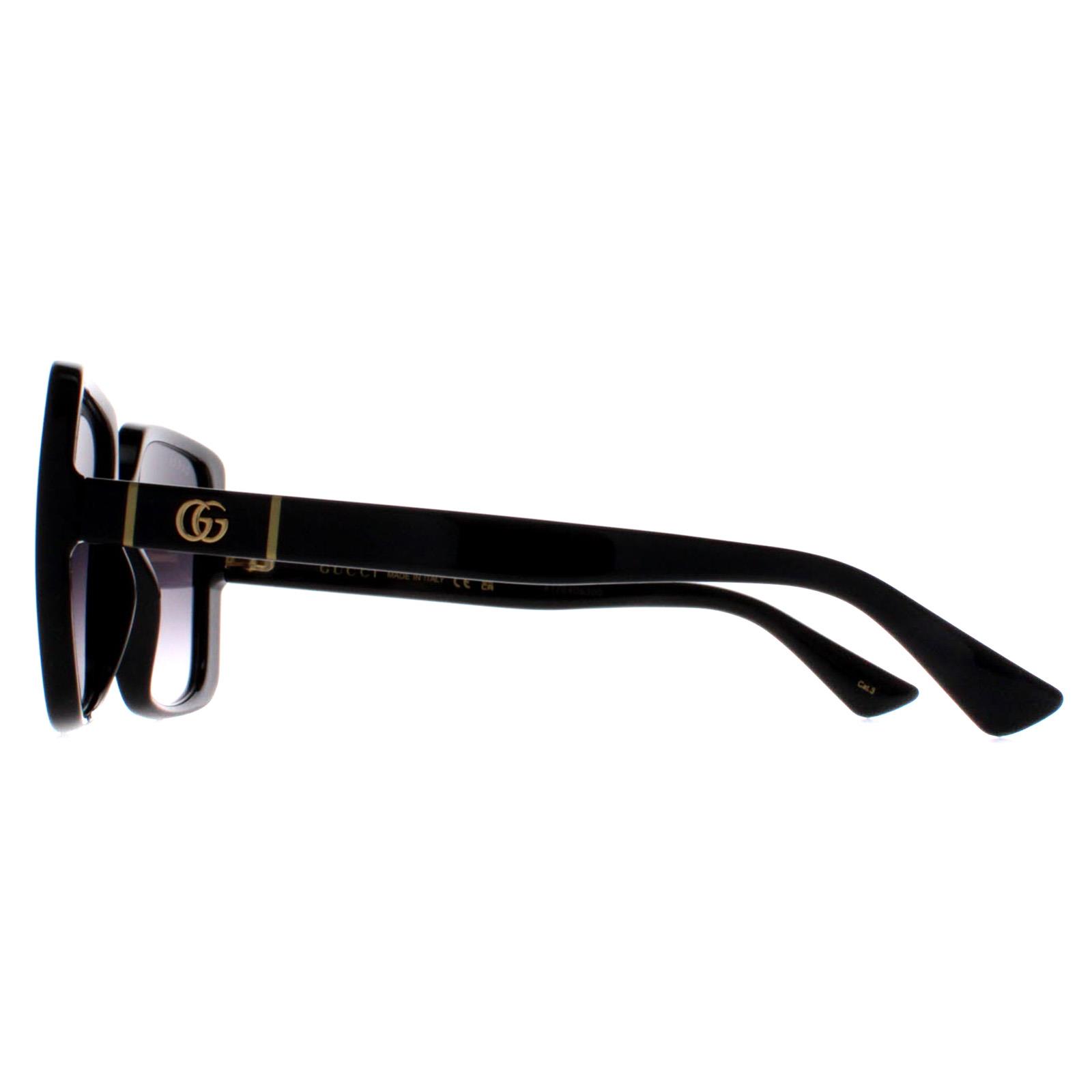Black Gucci Black Square Black Grey Gradient GG0632S, Image 3 of 4