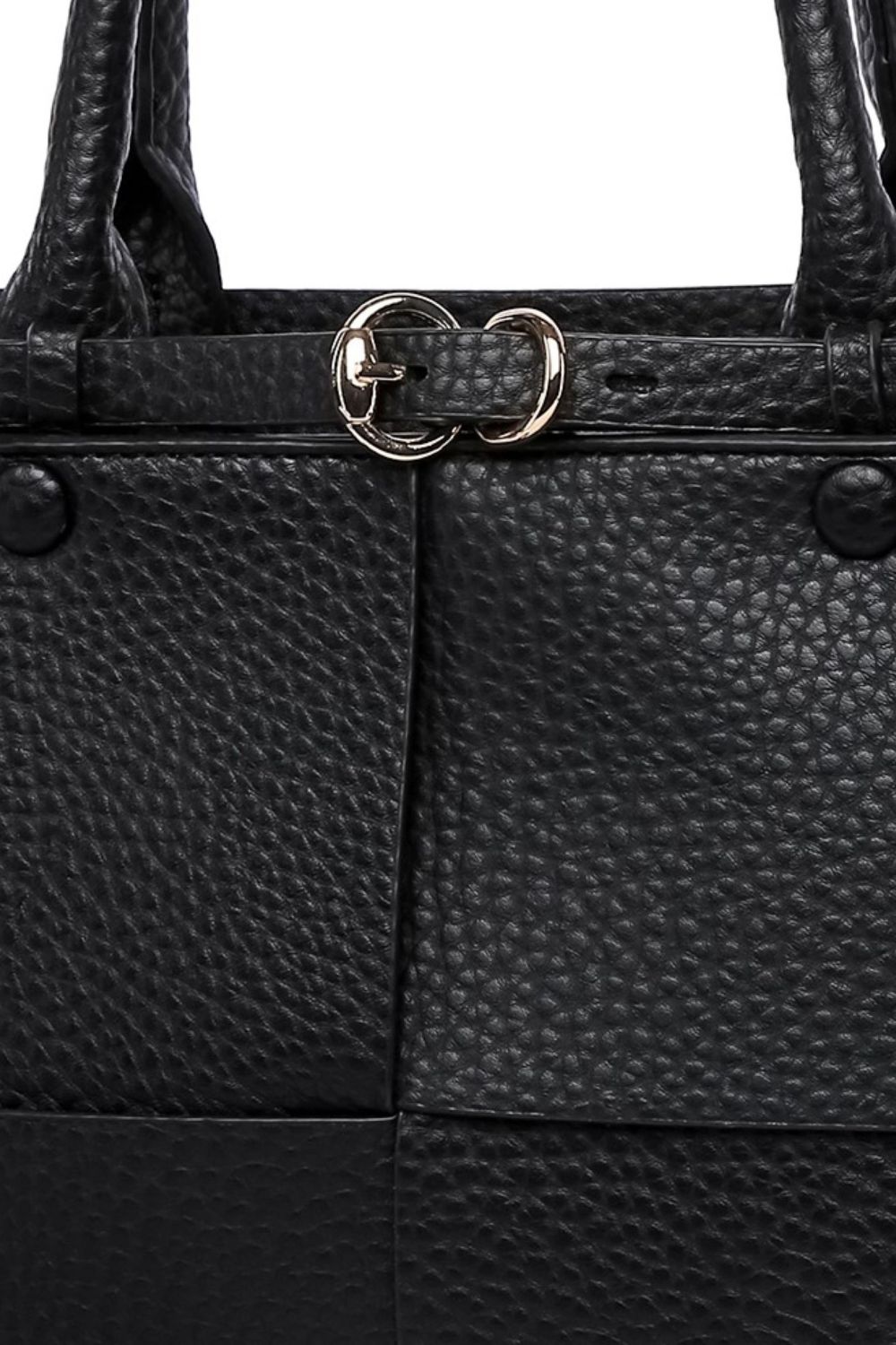 Black Buckle Shoulder Bag, Image 2 of 2