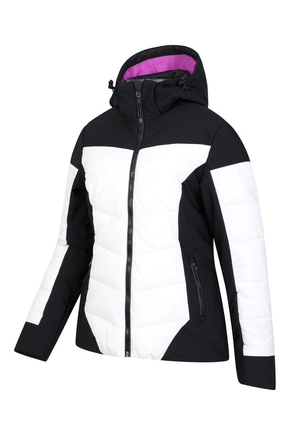 Black Resort RECCO Padded Ski Jacket, Image 3 of 4