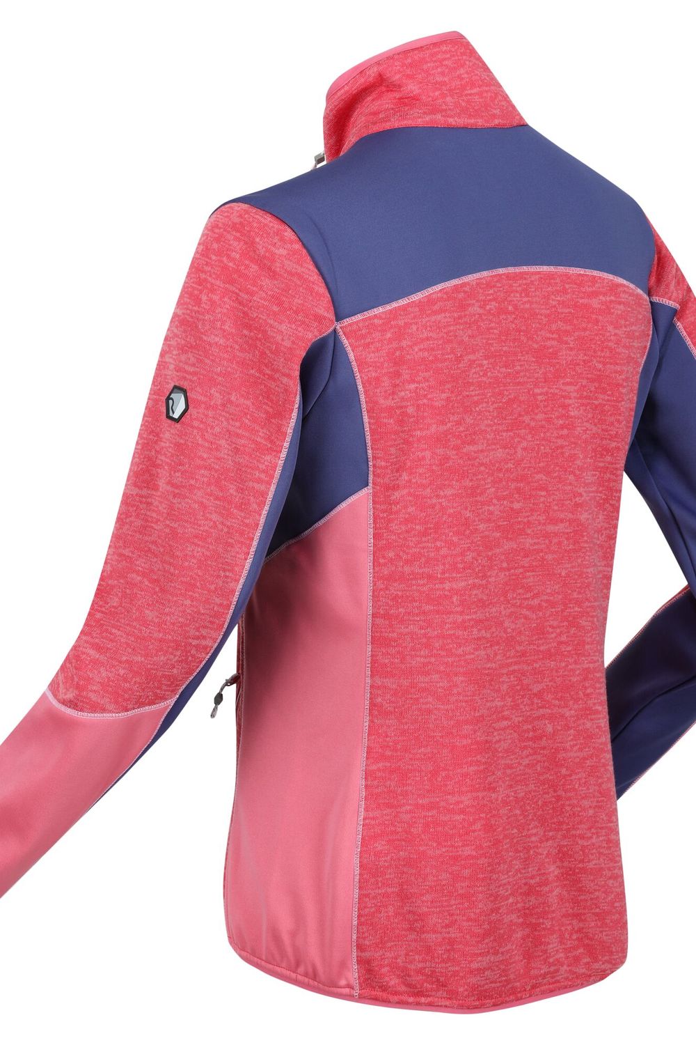 Multi Lindalla V Marl Full Zip Fleece Jacket, Image 7 of 8