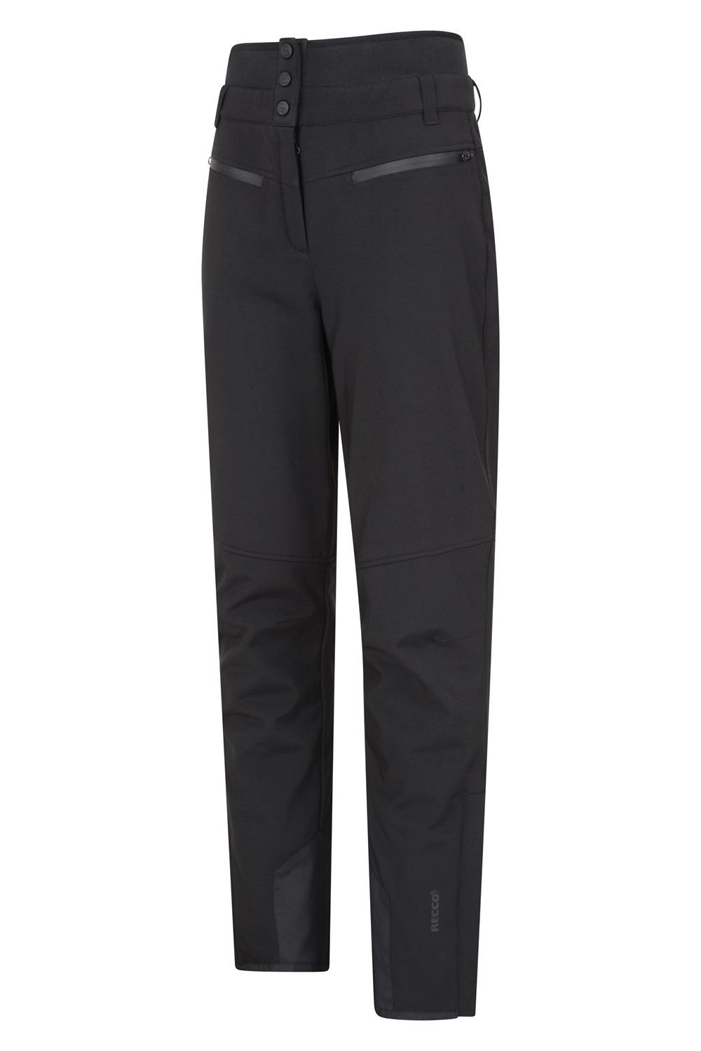 Black Avalanche RECCO High Waist Ski Trousers, Image 3 of 4