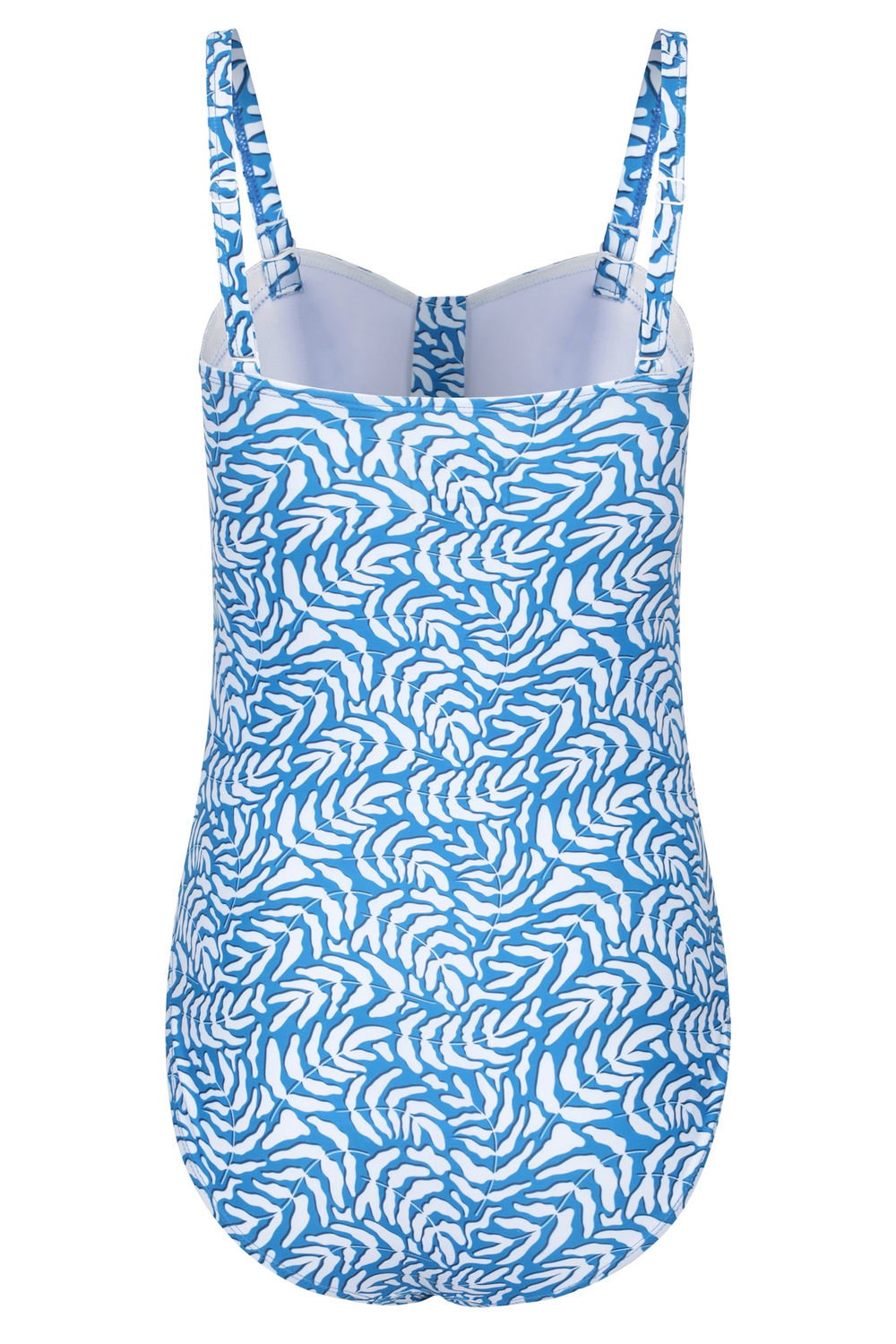Blue Resort Tummy Control Swimsuit, Image 2 of 3