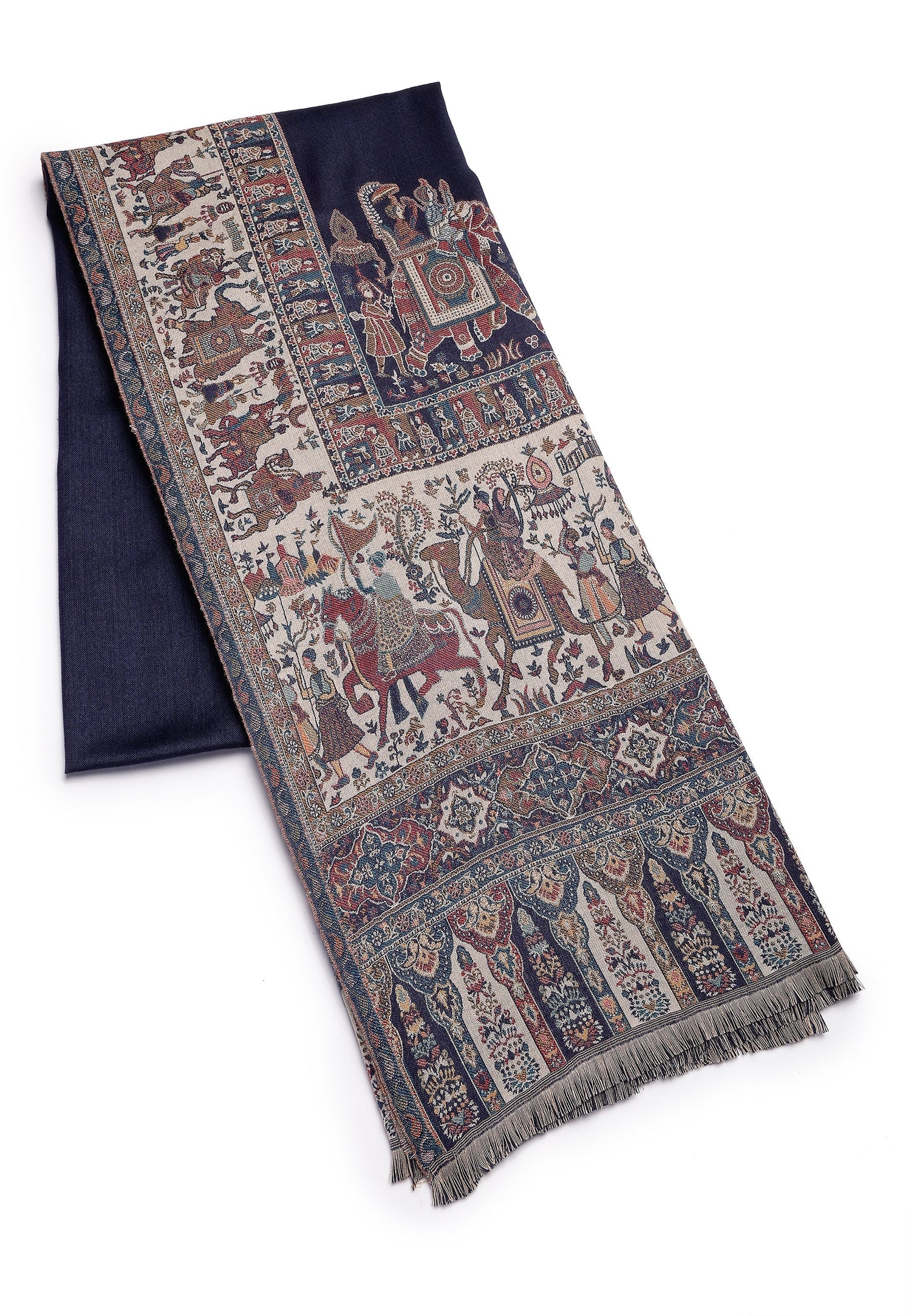 Multi Kashmiri Jamawar Scarf
