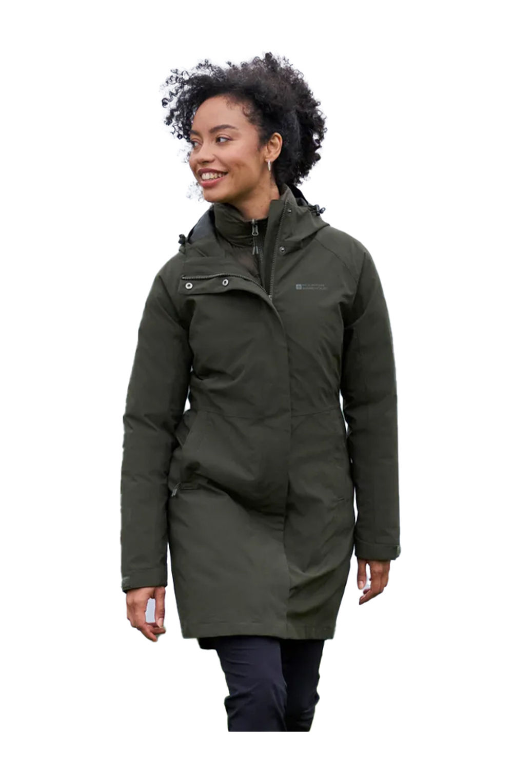 Khaki Alaskan Long 3 In 1 Jacket, Image 4 of 4
