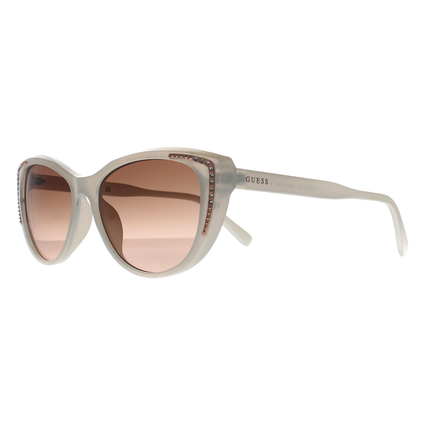 White Guess White Cat Eye White Brown Gradient GO00006, Image 2 of 3