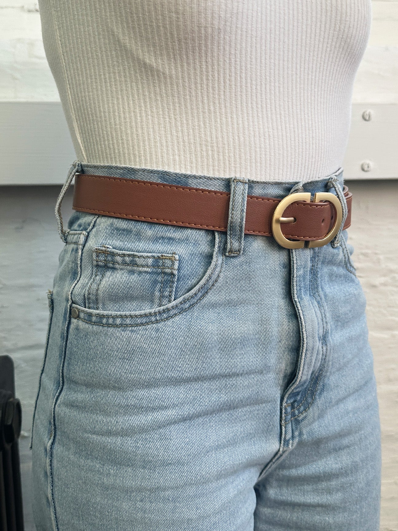 Brown Gold Metal Buckle, Image 2 of 2