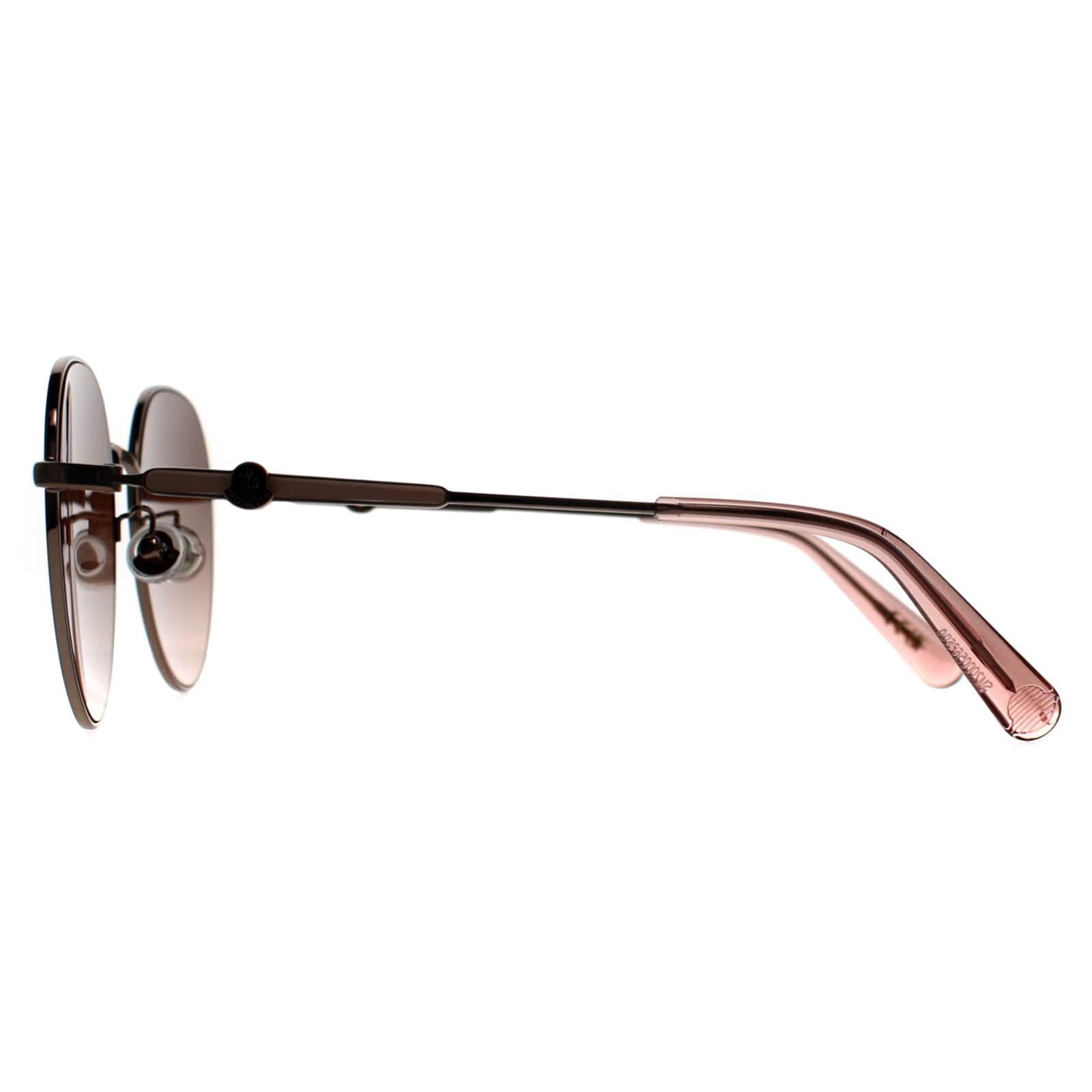 Brown Moncler Brown Round Shiny Light Bronze Brown Gradient ML0236-K, Image 3 of 3