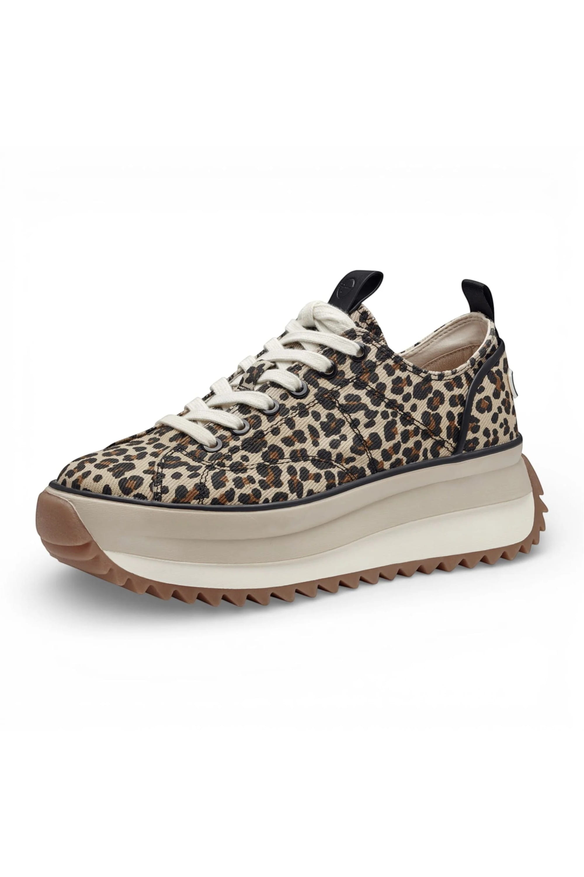 Brown Tamaris Brown Tamaris Womens Leopard Platform Sneakers, Image 3 of 7