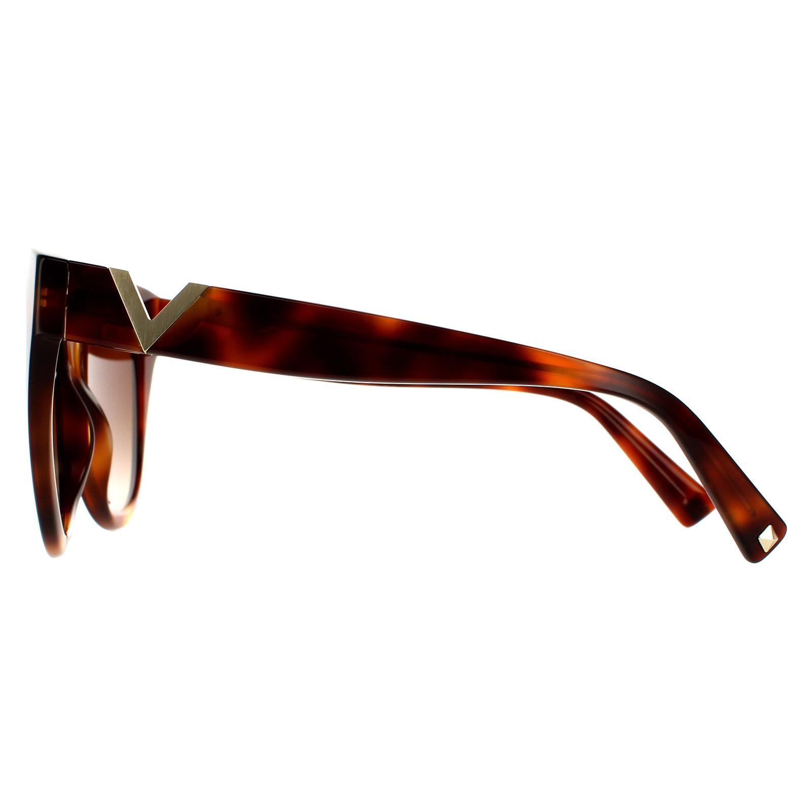 Cat Eye Light Havana Brown Gradient Sunglasses, Image 3 of 4