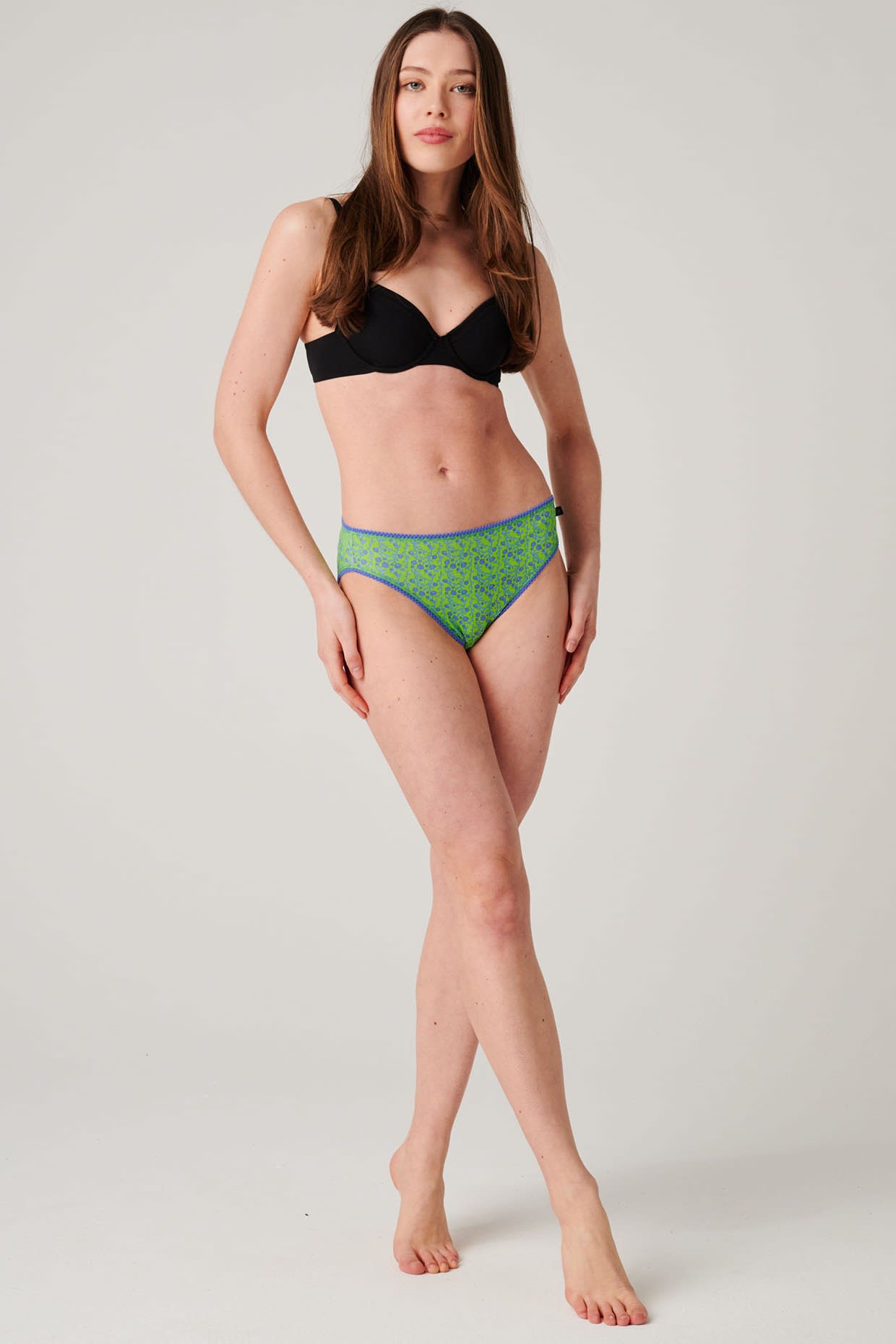 Multi Pack of Four "Boom Bloom!" Bamboo High Leg Knickers, Image 4 of 8