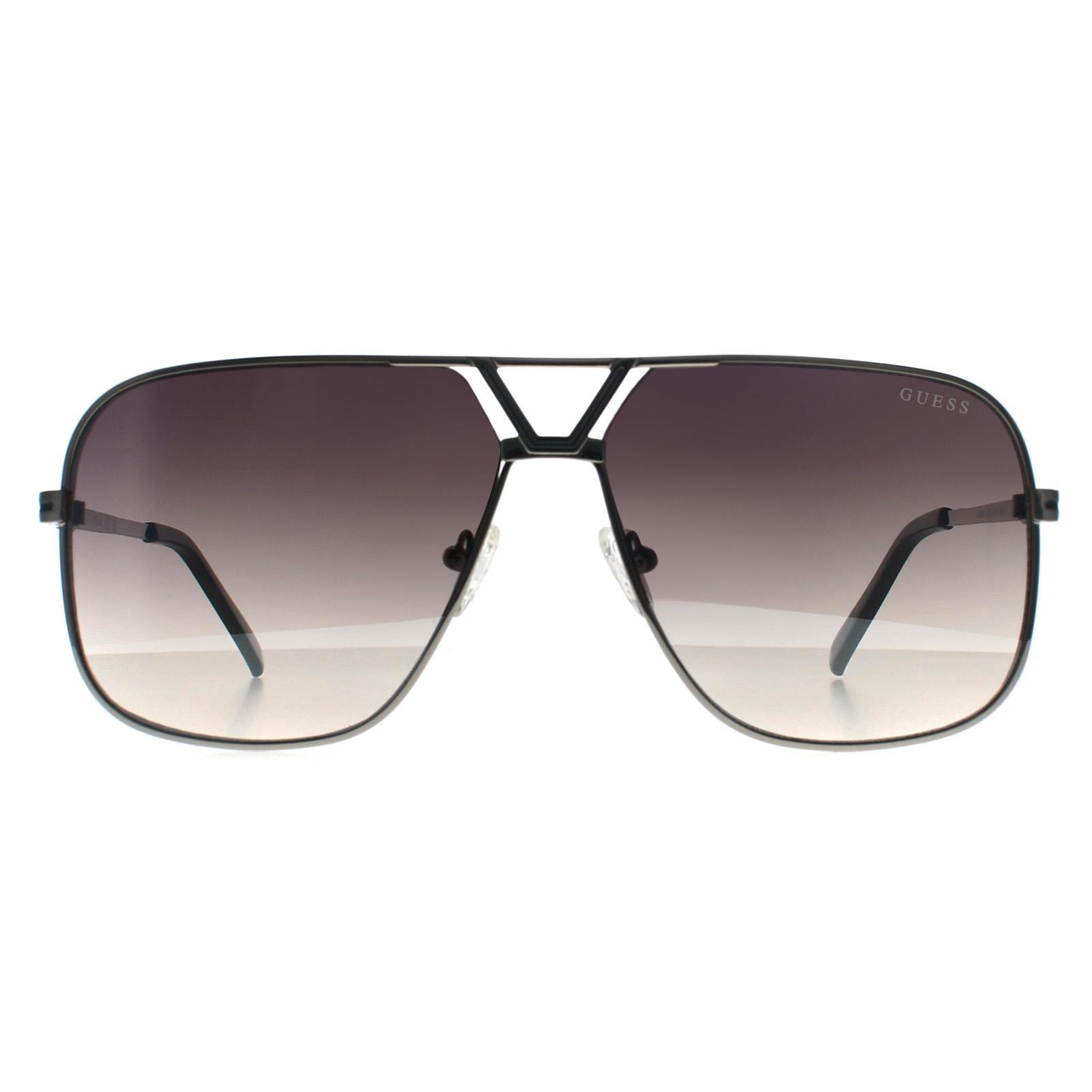 Grey Aviator Shiny Light Nickeltin Smoke Grey Gradient GO00066, Image 1 of 3