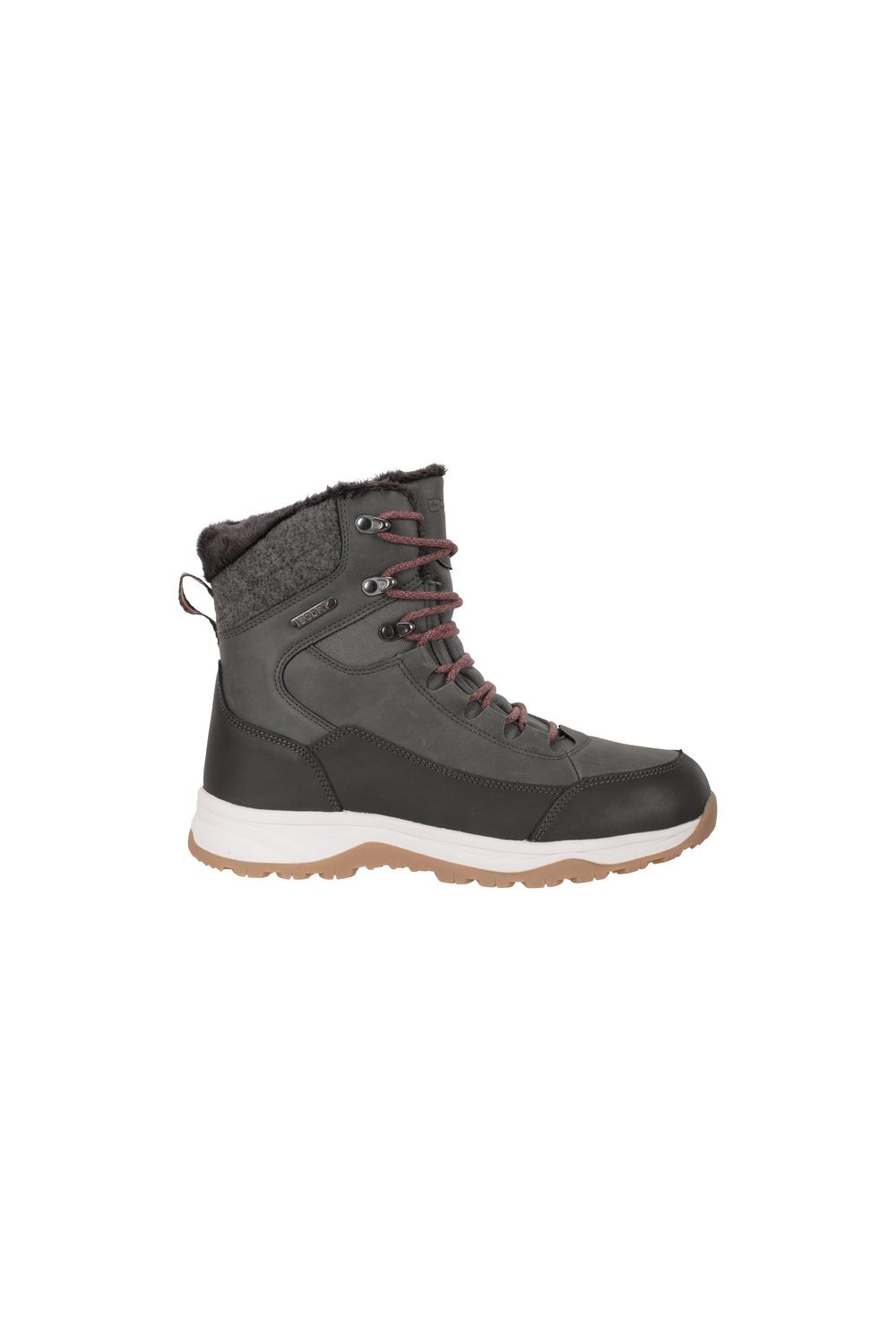 Khaki Tundra Leather Snow Boots, Image 4 of 6