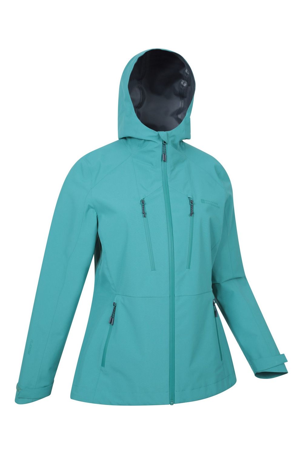 Teal Mountain Warehouse Teal Rainstorm 2.5 Layered Waterproof Jacket, Image 4 of 5