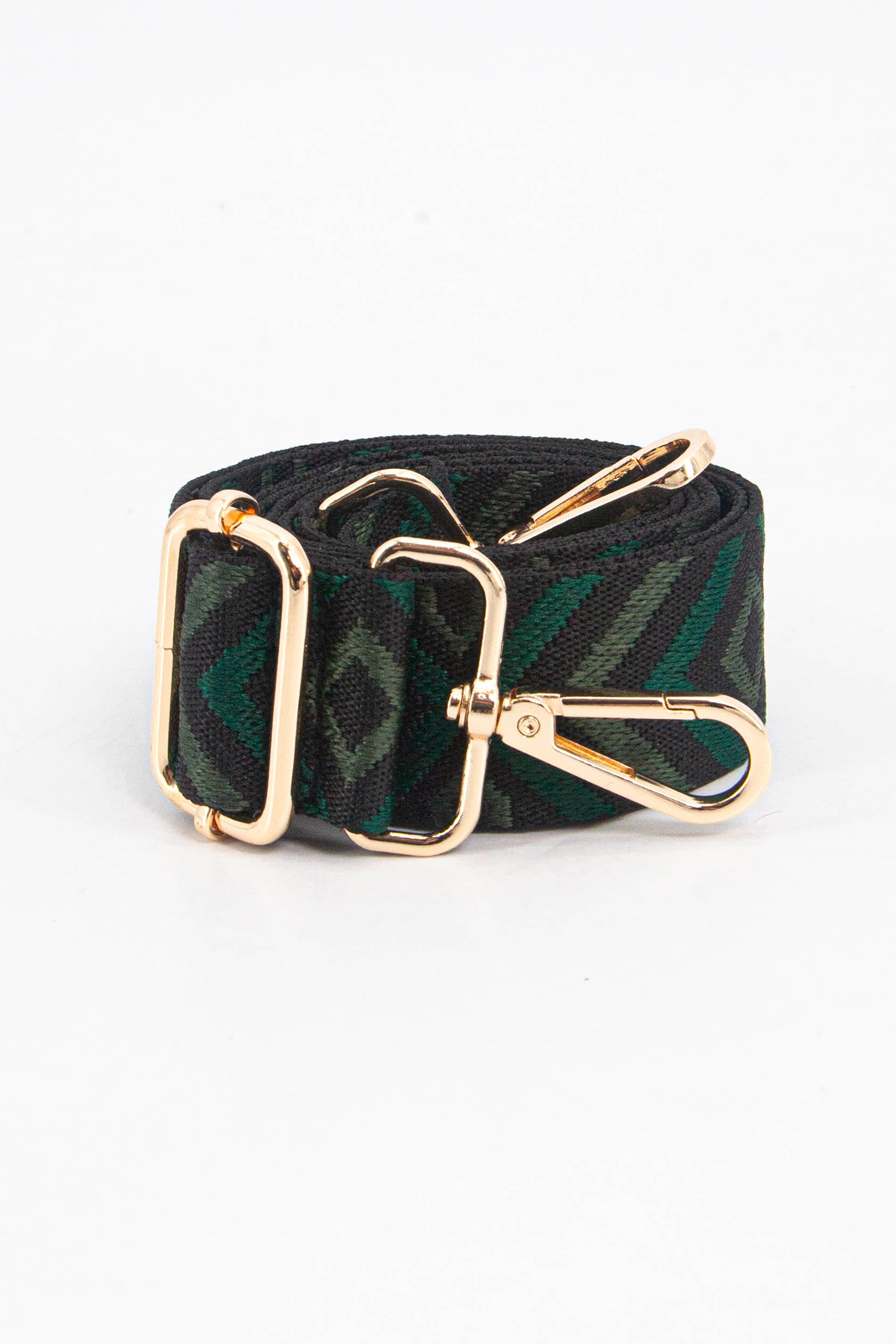 Khaki Aztec Woven Bag Strap, Image 3 of 4