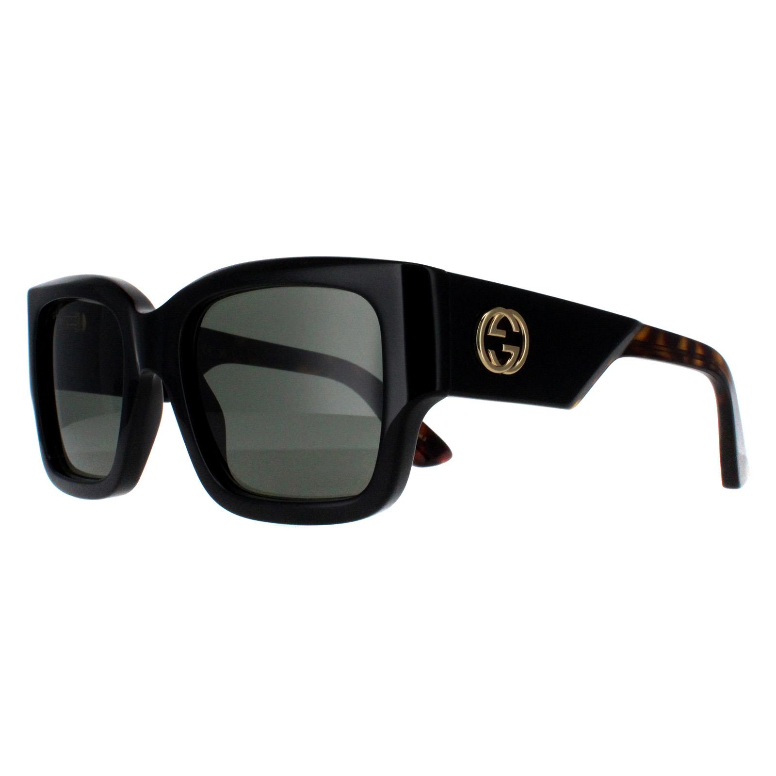 Black Gucci Black Square Black with Havana Grey GG1663S, Image 2 of 4