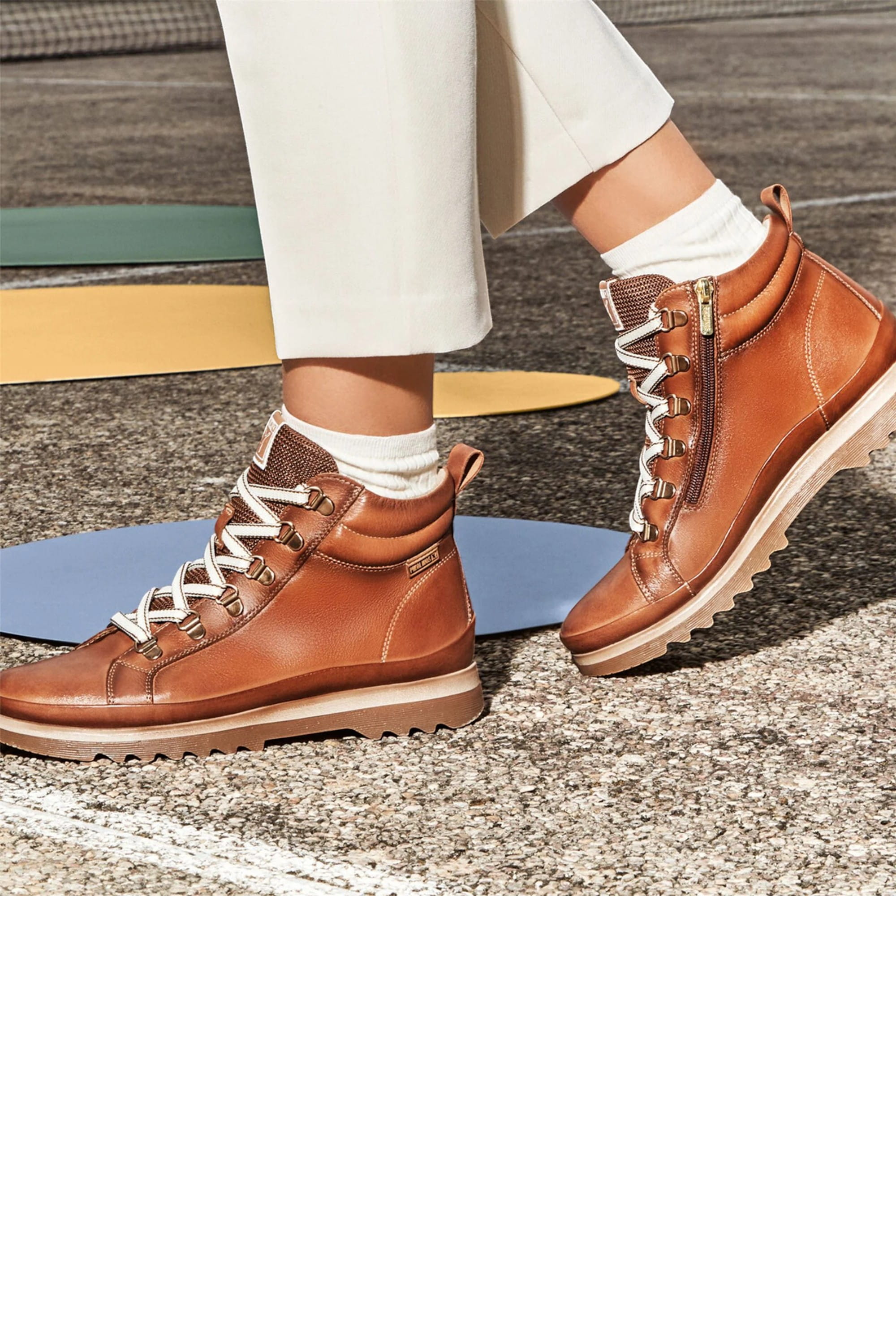 Brown Women’s Ankle Trainers Boots-W3W-8564, Image 7 of 8