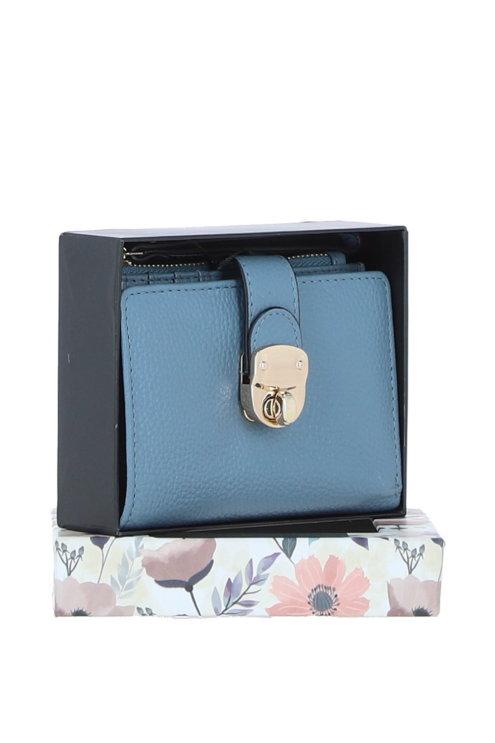 Blue 'Amarella' Real Leather Purse, Image 2 of 4