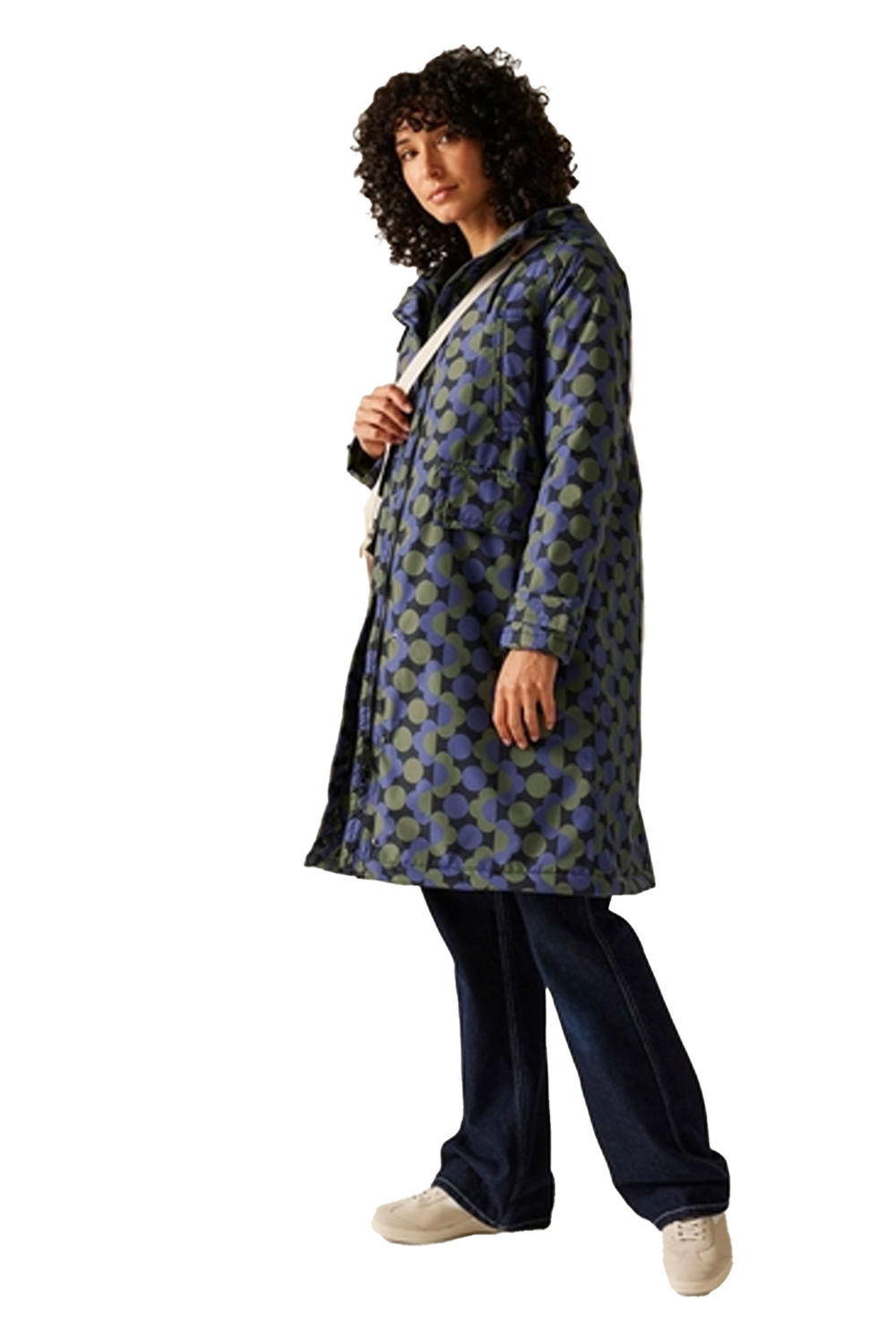 Multi Orla Kiely Floral Long Waterproof Jacket, Image 6 of 6