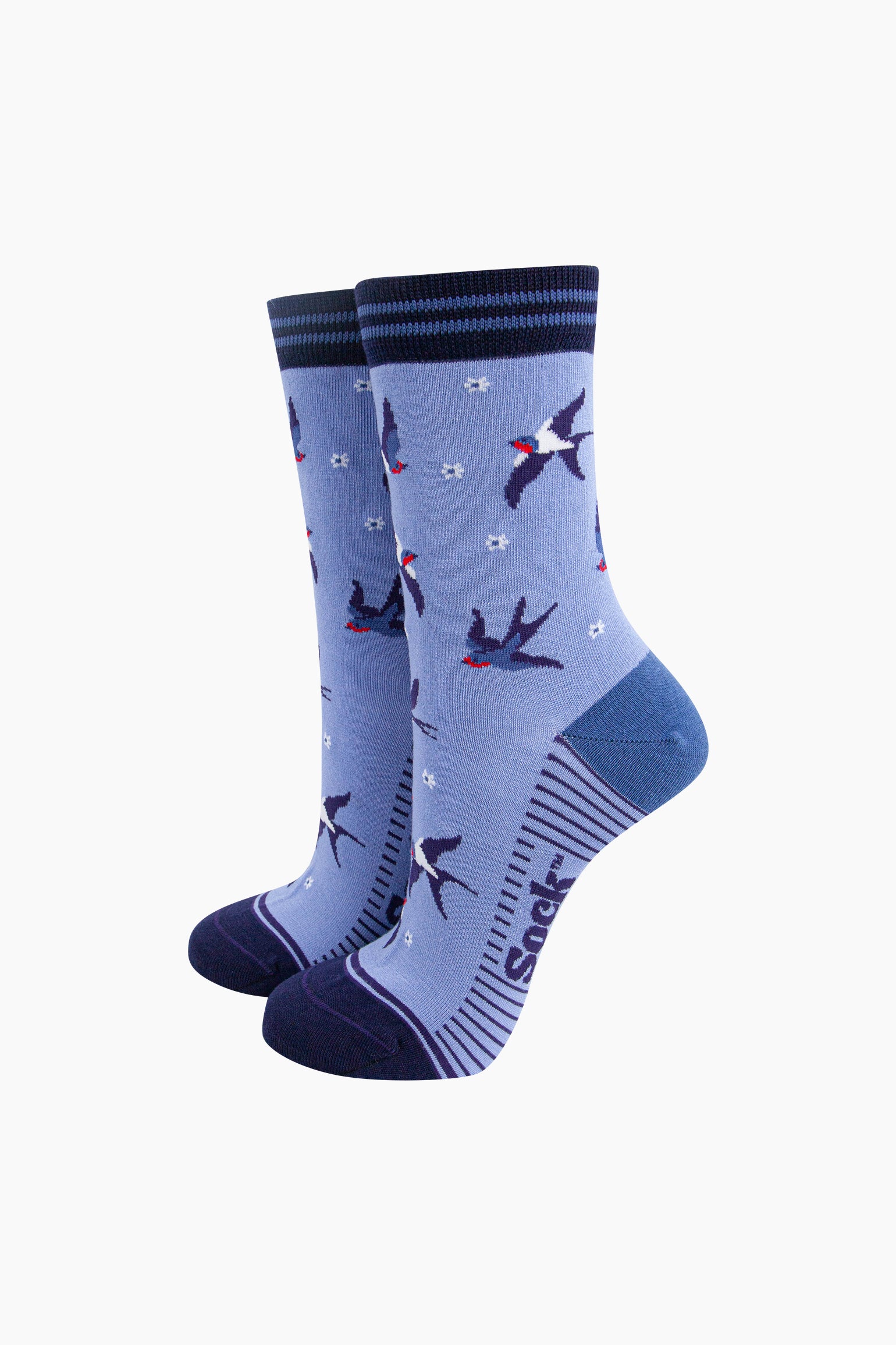 Multi Garden Birds Bamboo Socks Gift Set, Image 2 of 4