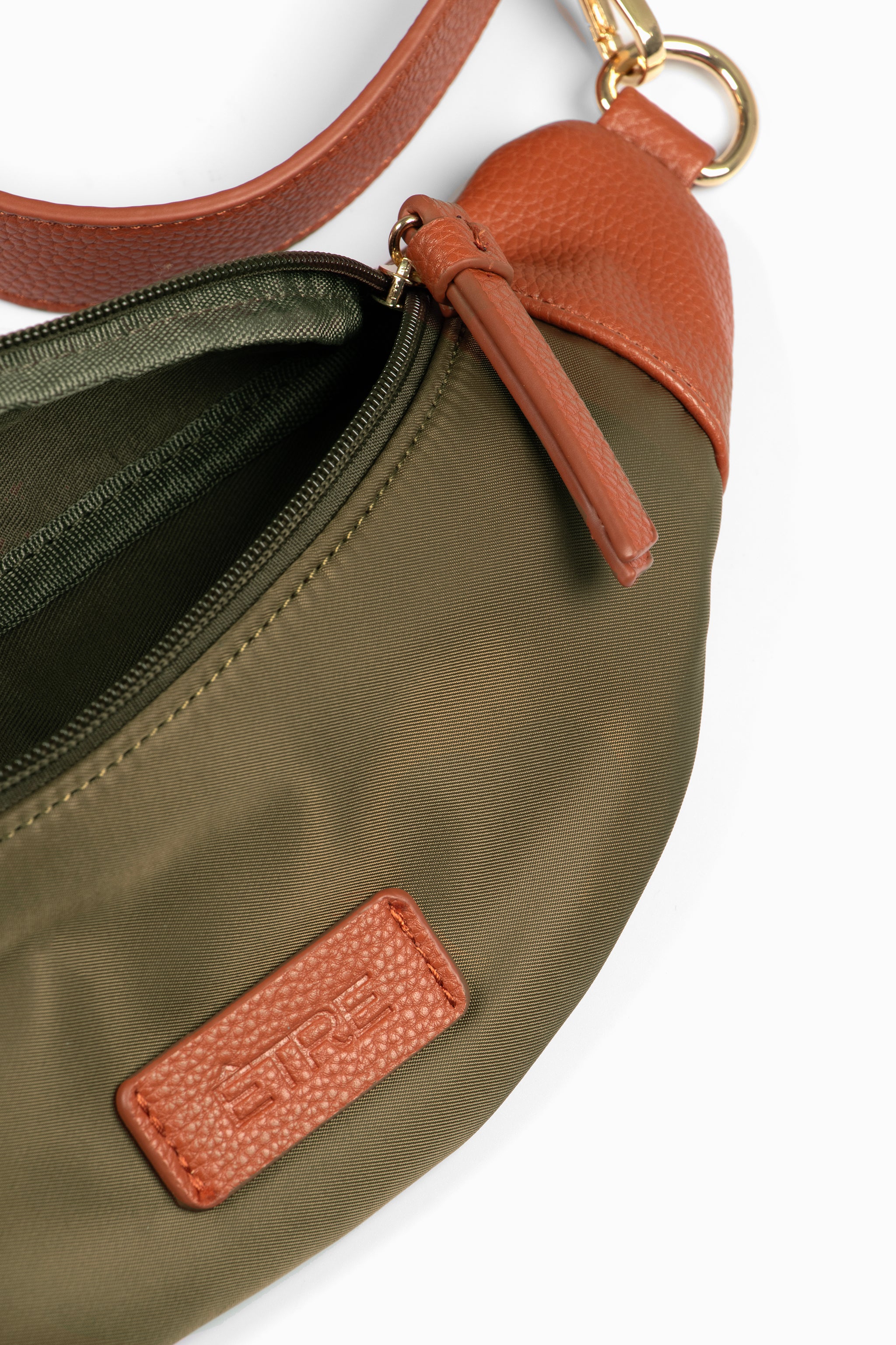 Khaki Etre Khaki Compact Crossbody Bum Bag, Image 2 of 2