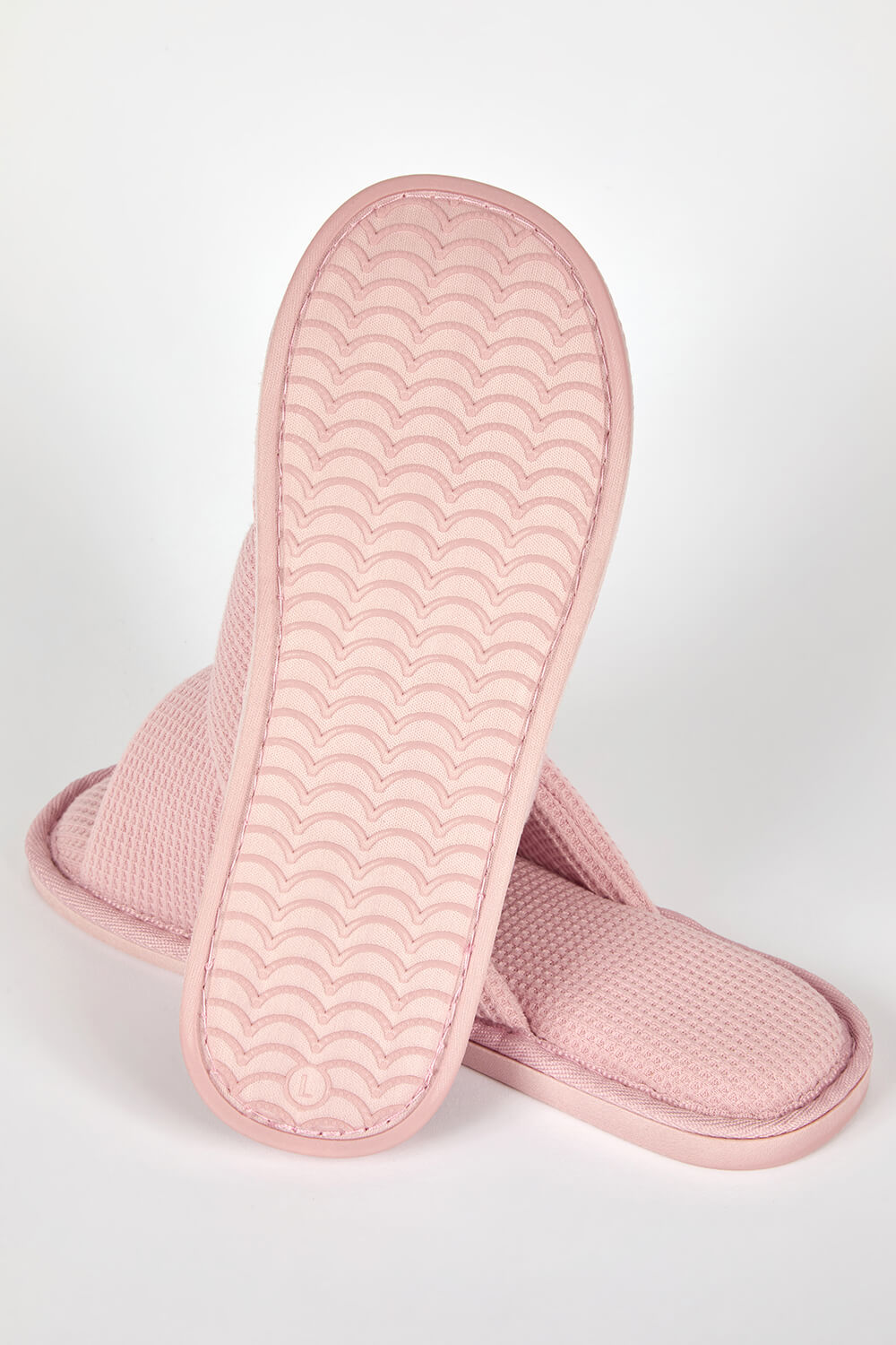 PINK Waffle Cross Over Slipper, Image 5 of 4