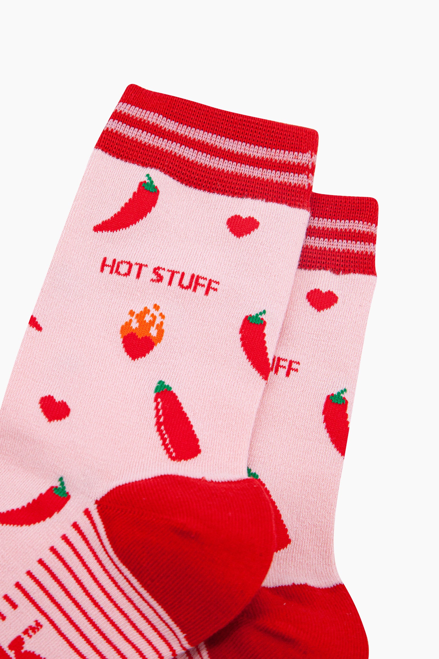 Pink Hot Stuff Chilli Pepper Bamboo Socks, Image 2 of 3