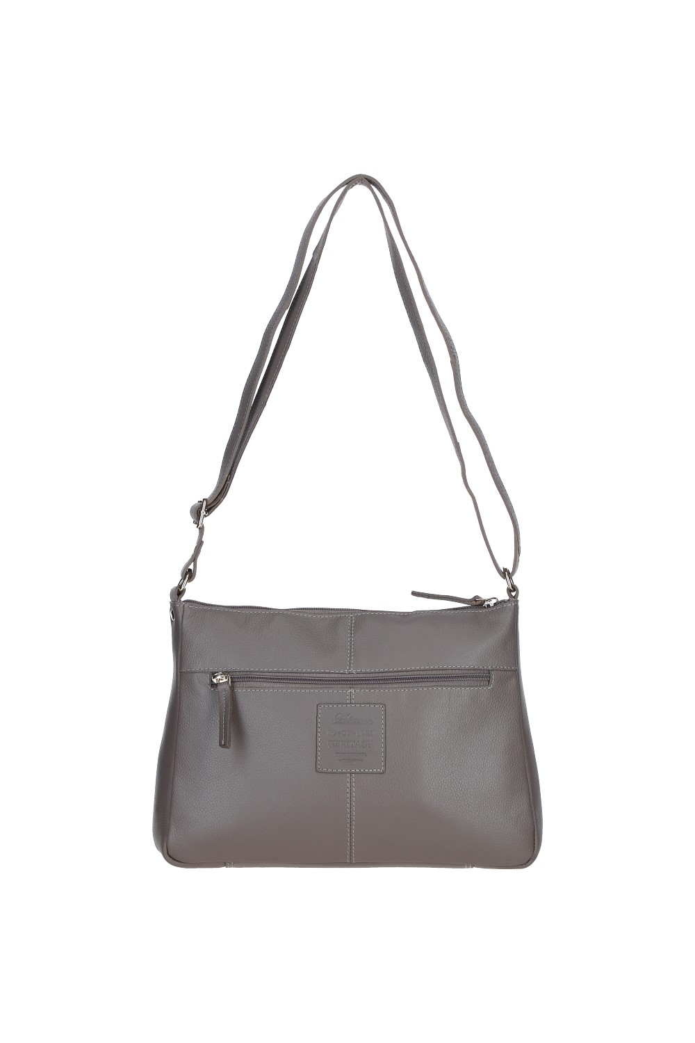 Taupe 'Balmoral' Real Leather Shoulder Bag, Image 4 of 4
