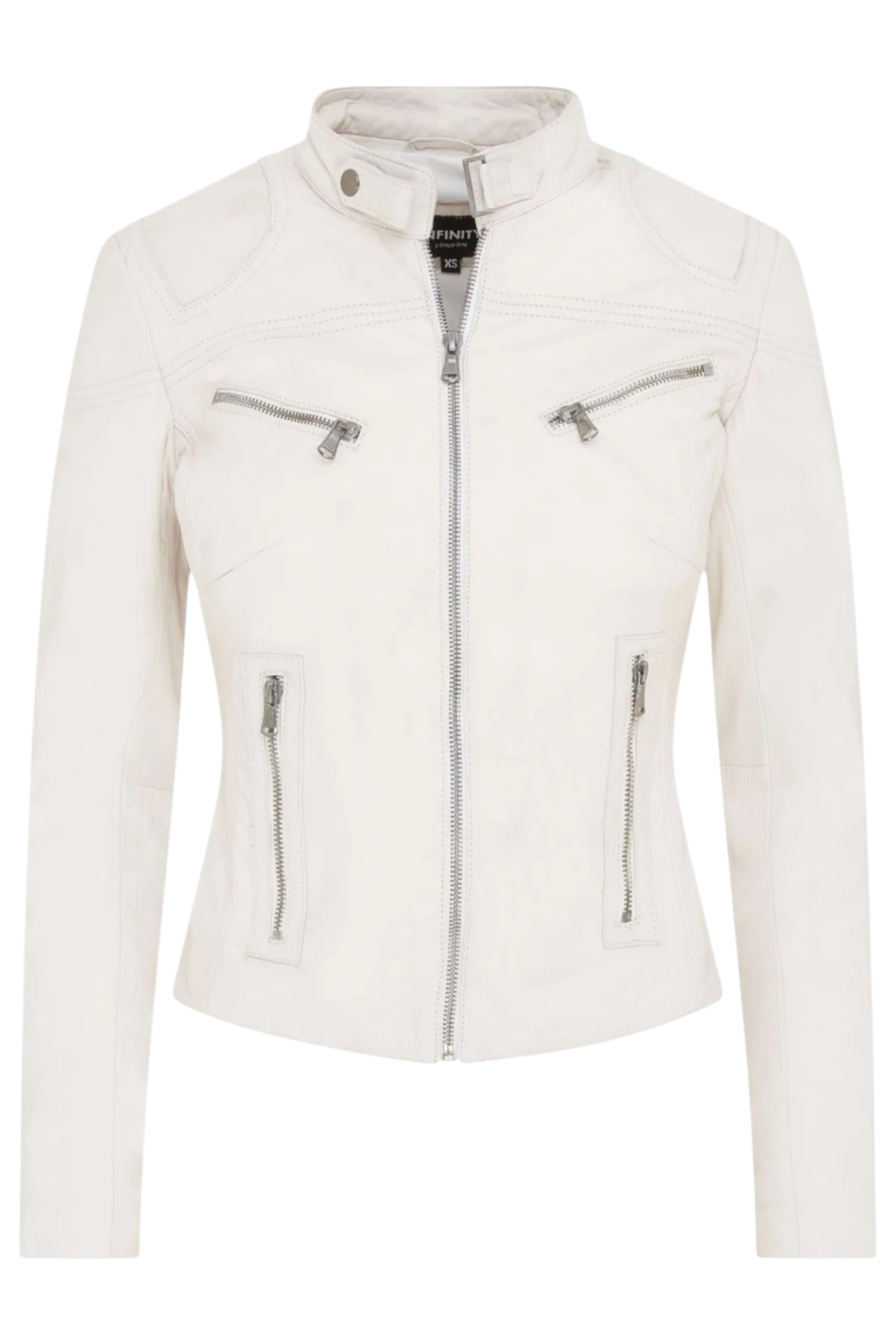 Purple Slim-Fit Leather Biker Jacket-Tulsa