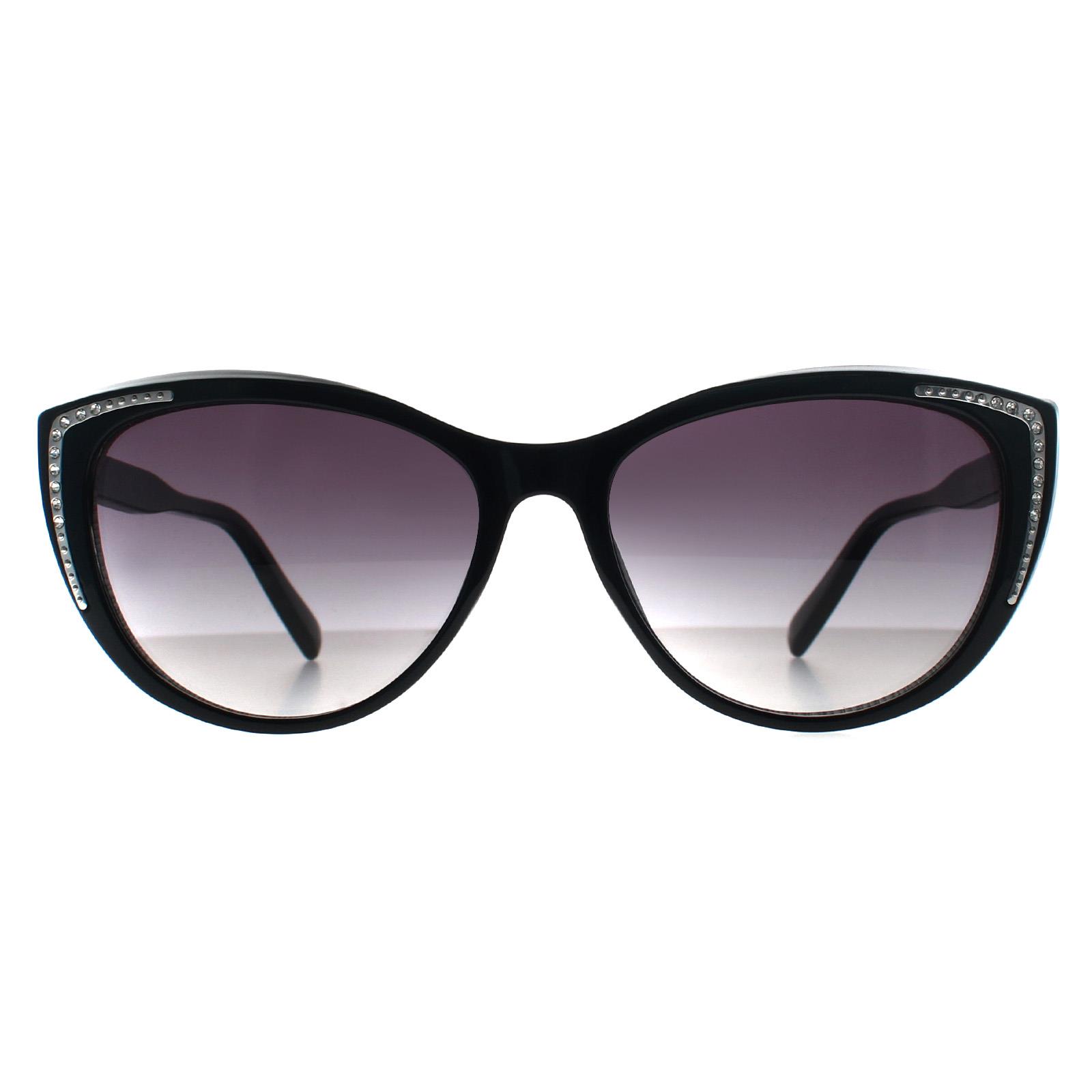 Black Cat Eye Shiny Black Smoke Grey Gradient GO00006, Image 1 of 3