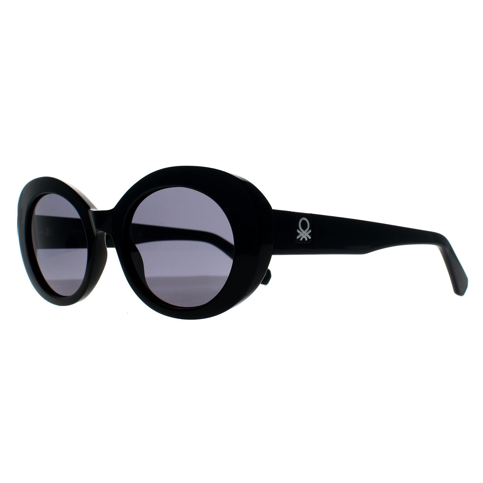 Black Benetton Black Oval Black Grey BE5055, Image 2 of 3
