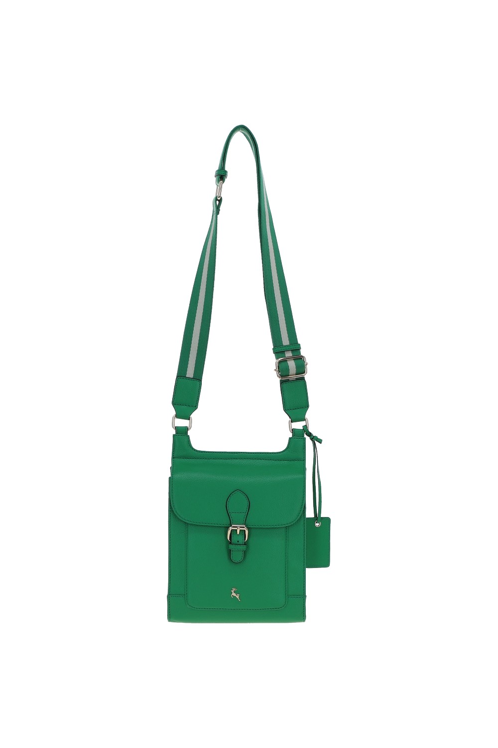 Green 'Eclisse Cuoio' Real Leather Crossbody Bag, Image 2 of 4