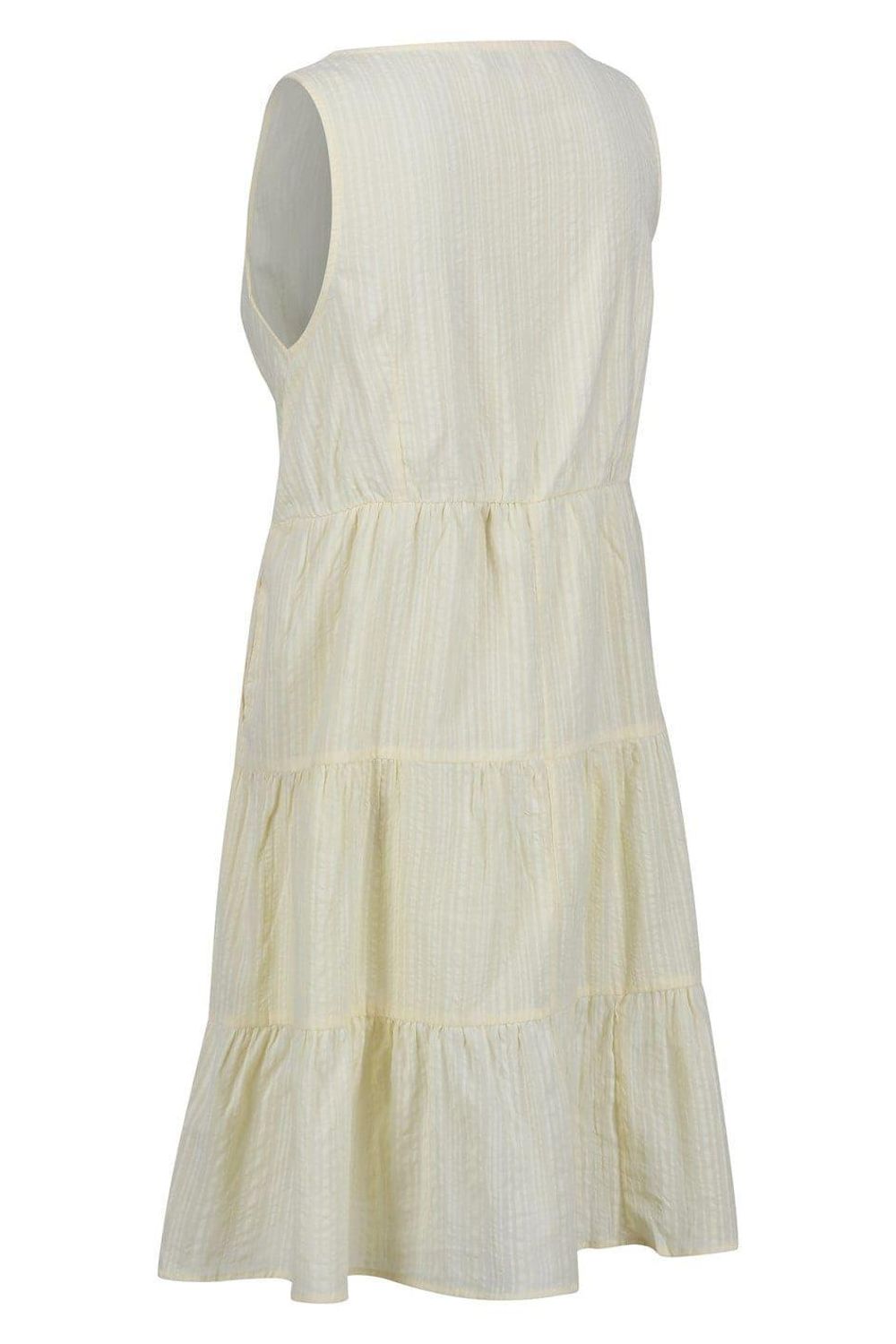 Yellow Zariah Vertical Stripe Midi Dress, Image 3 of 4