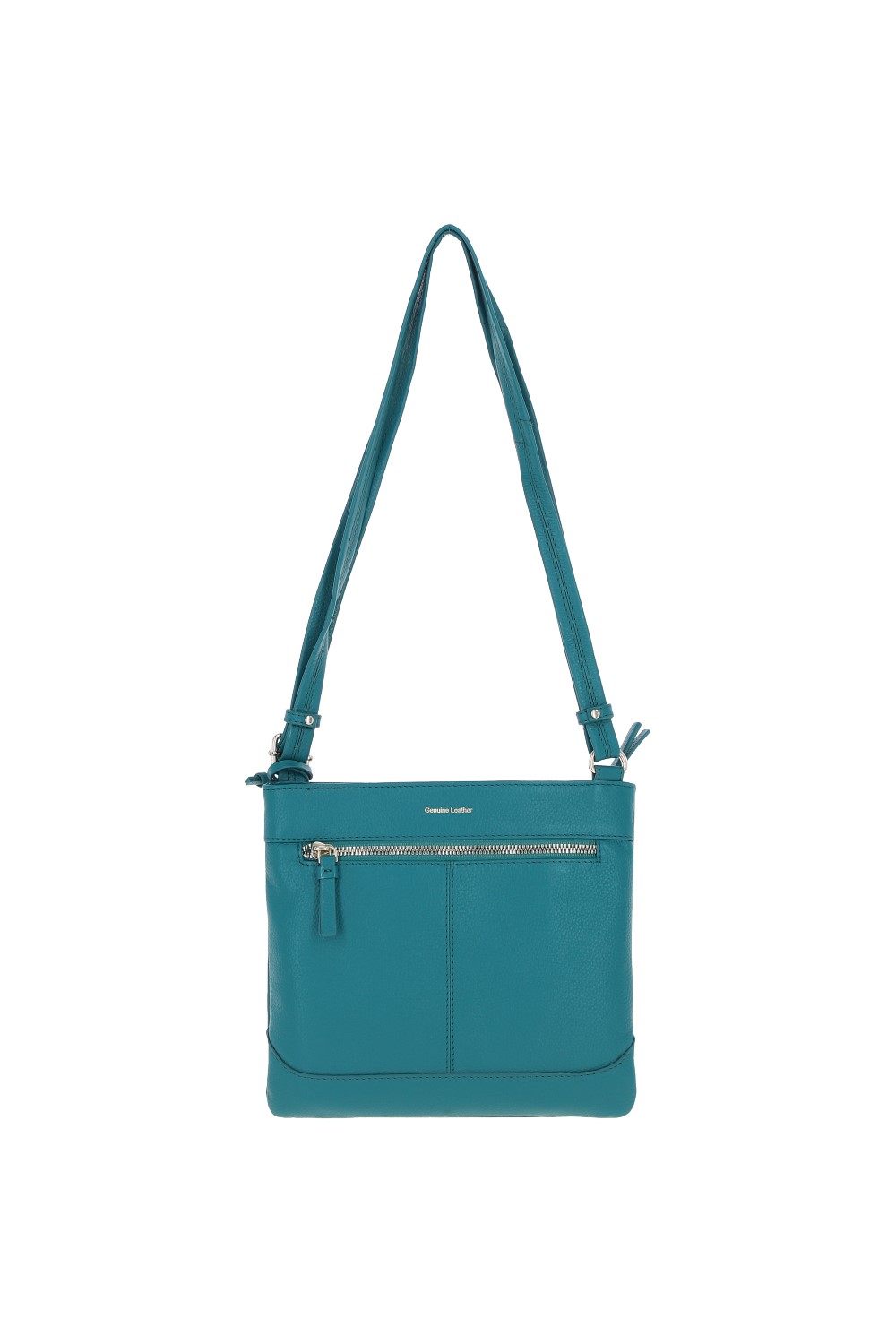 Green 'Bliss' Leather Cross Body Bag with Adjustable Strap, Image 4 of 4
