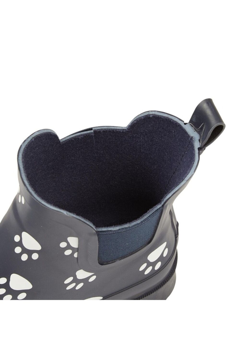Navy Blue Paw Print Wellington Boots, Image 2 of 2