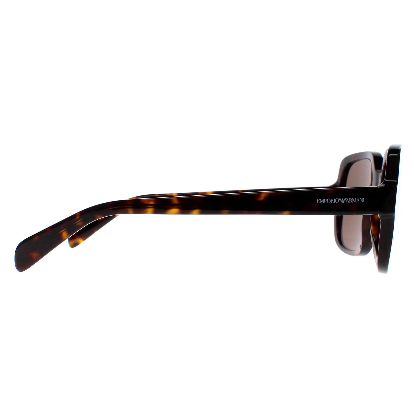 Brown Square Shiny Havana Dark Brown EA4195, Image 4 of 5