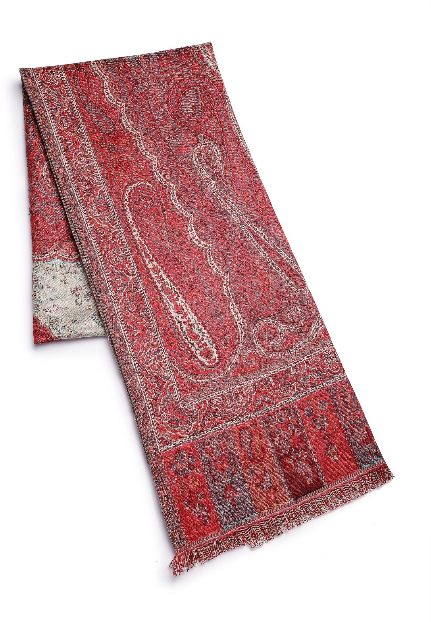 Multi Kashmiri Jamawar Scarf
