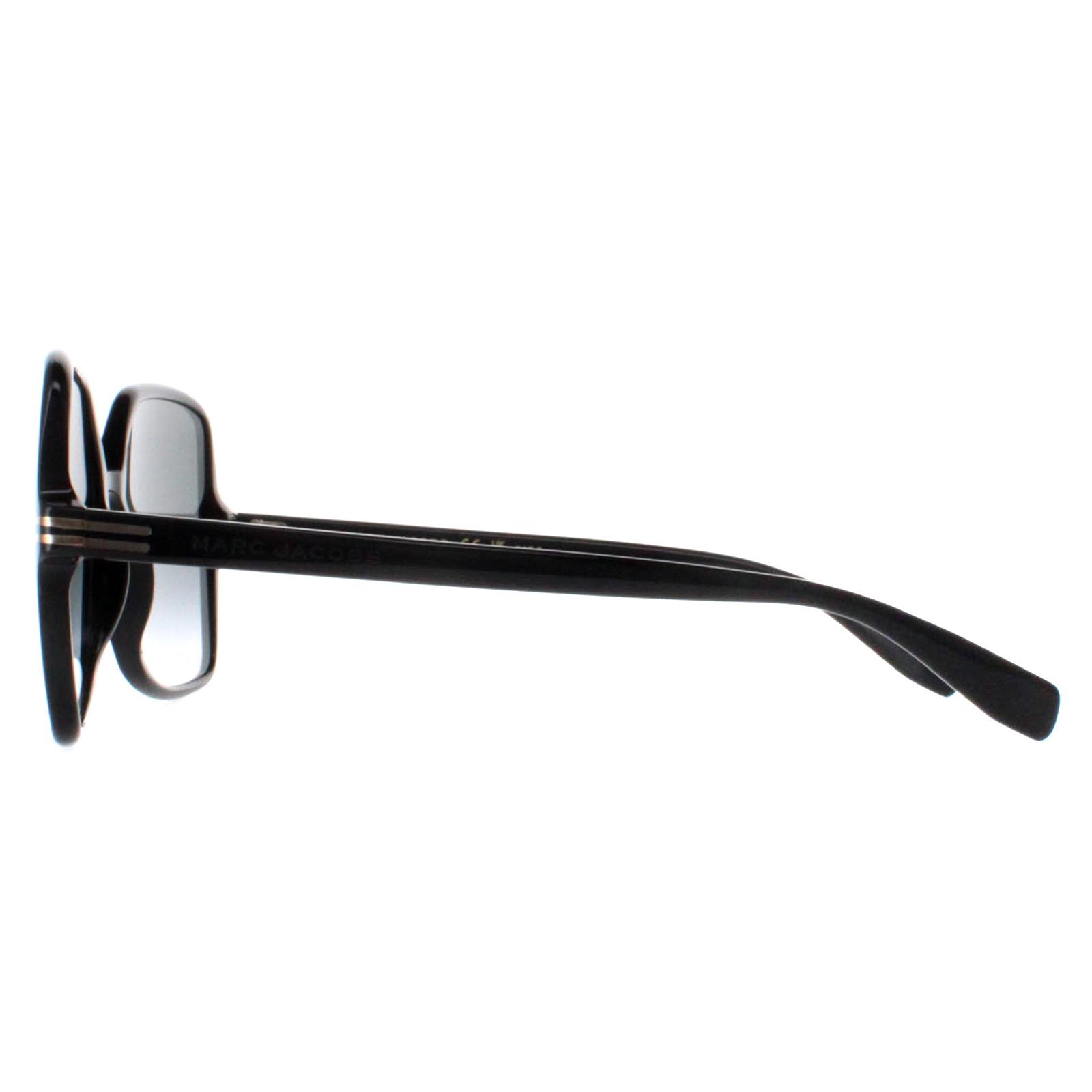 Black Marc Jacobs Black Square Shiny Black Dark Grey Gradient MJ 1105/S, Image 3 of 4