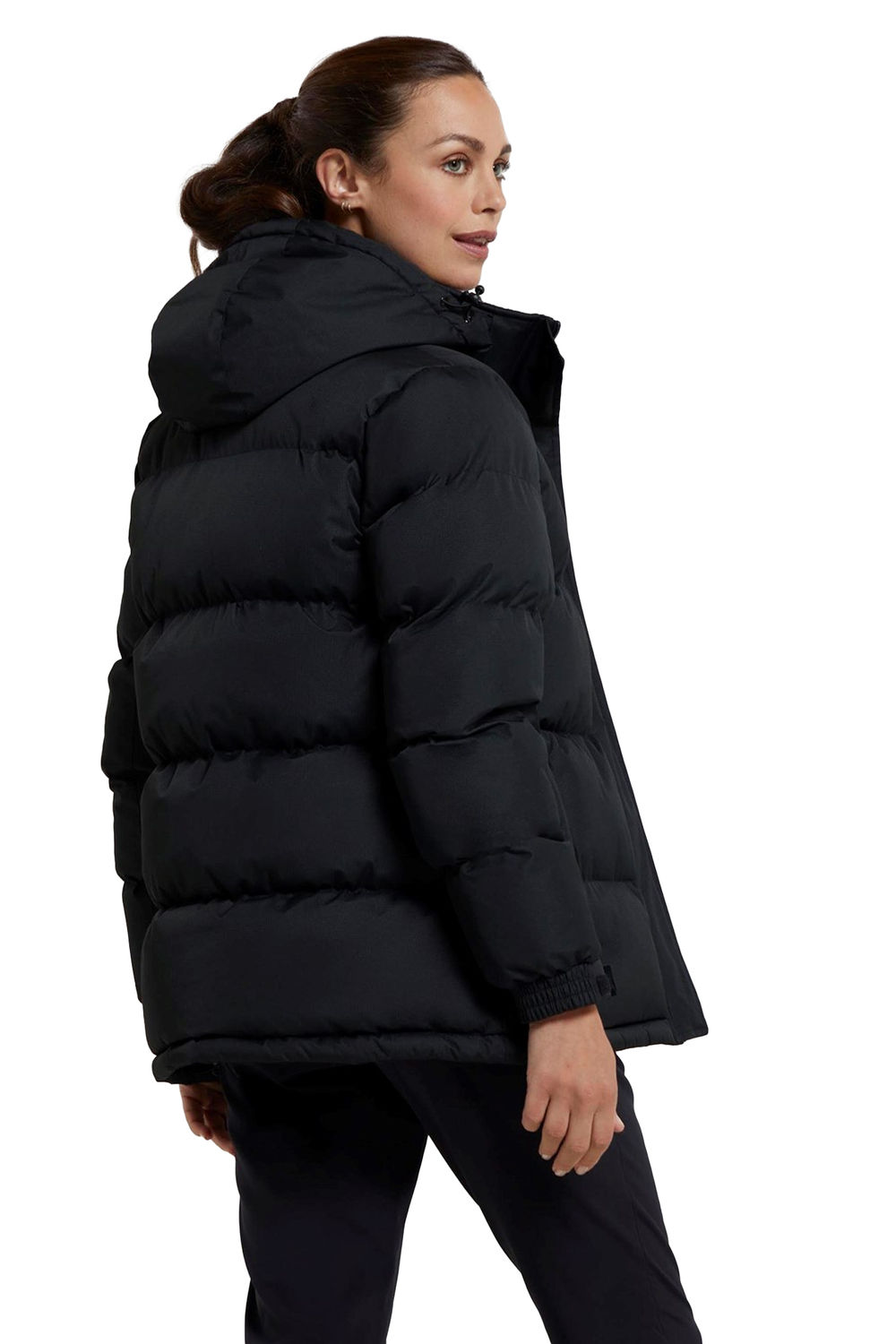 Black Waterproof Padded Jacket, Image 1 of 8