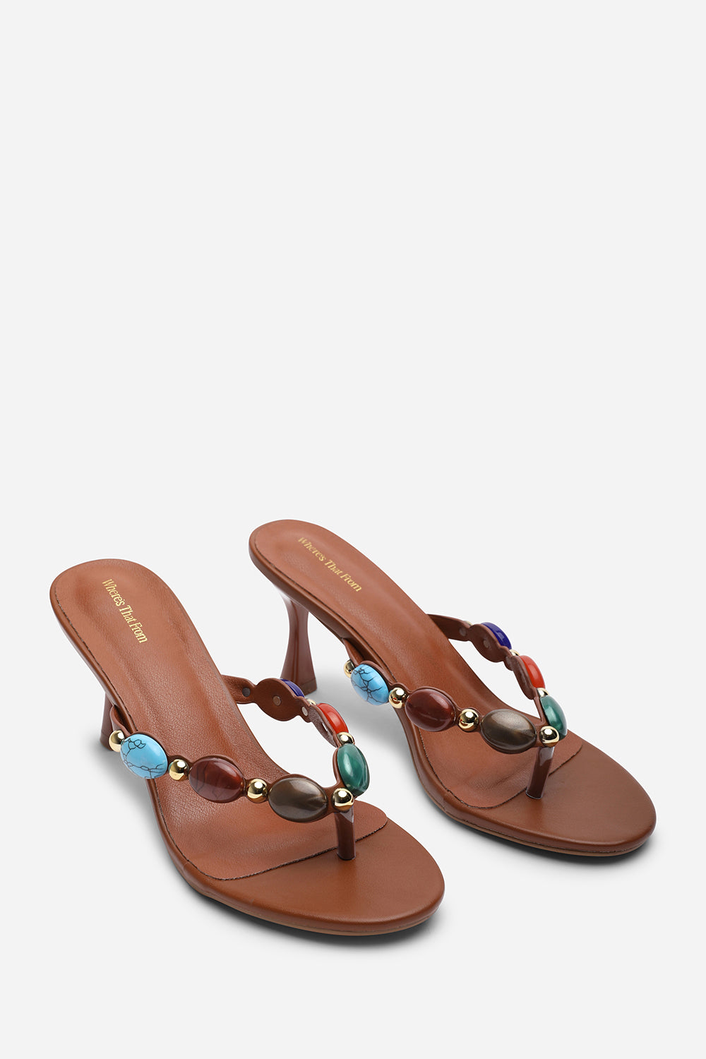 Electra Jewel Embellished Heeled Sandals, Image 4 of 6