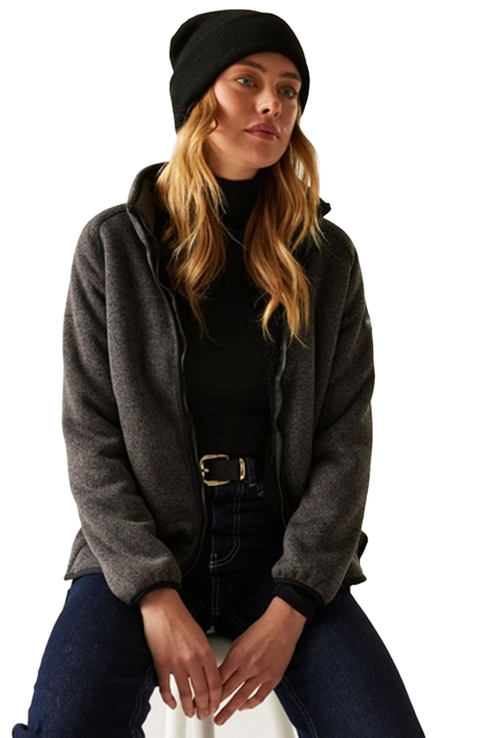Black Mellrey Full Zip Fleece, Image 6 of 6