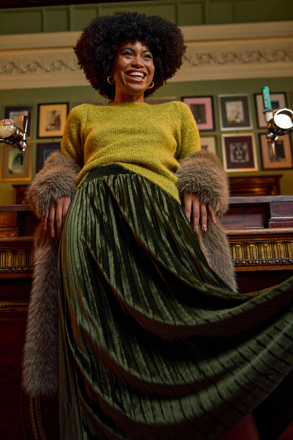 Green Short Sleeve Soft Knit Top, Image 9 of 8