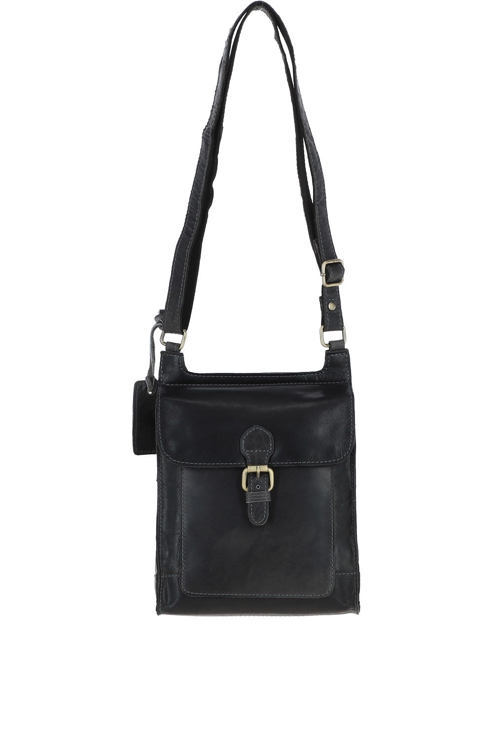 Grey Ashwood Leather Grey Vintage Small Leather Travel Shoulder Bag, Image 2 of 4