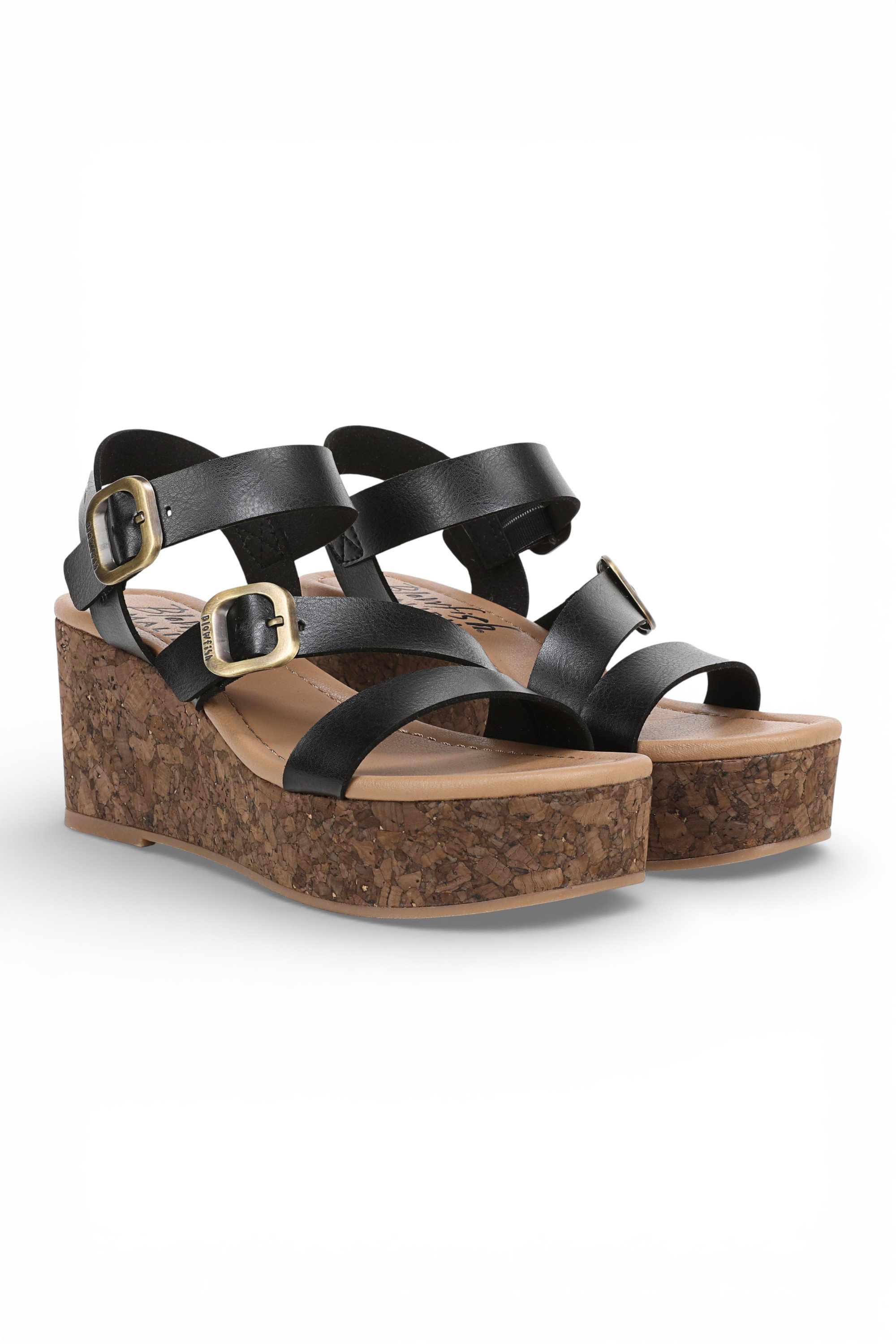 Black Blowfish Malibu Black Womens "Ali" Wedge Espadrille Heel Sandals, Image 1 of 6